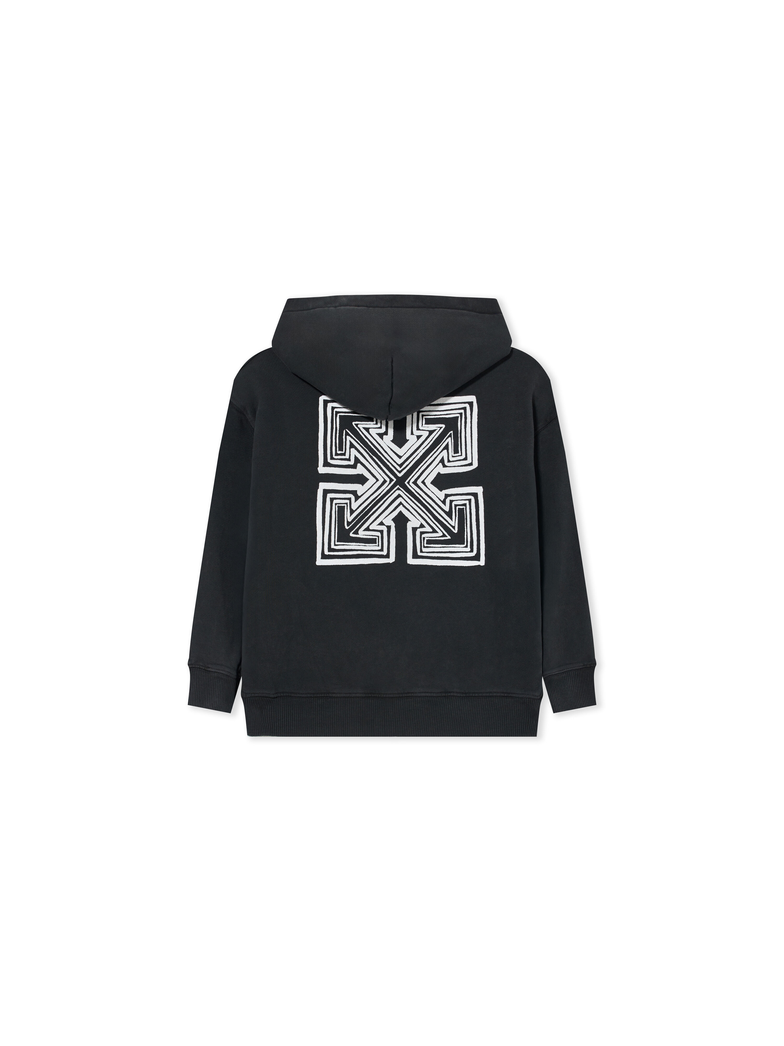 Arrow Monogram Zip-Up Hoodie OFF WHITE Arrow Monogram Zip-Up Hoodie BLACK 44BBE001F26F004