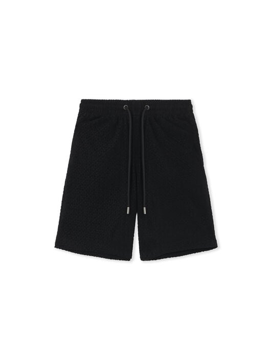 OFF WHITE Towel Terry Shorts BLACK 44MKB074F5001