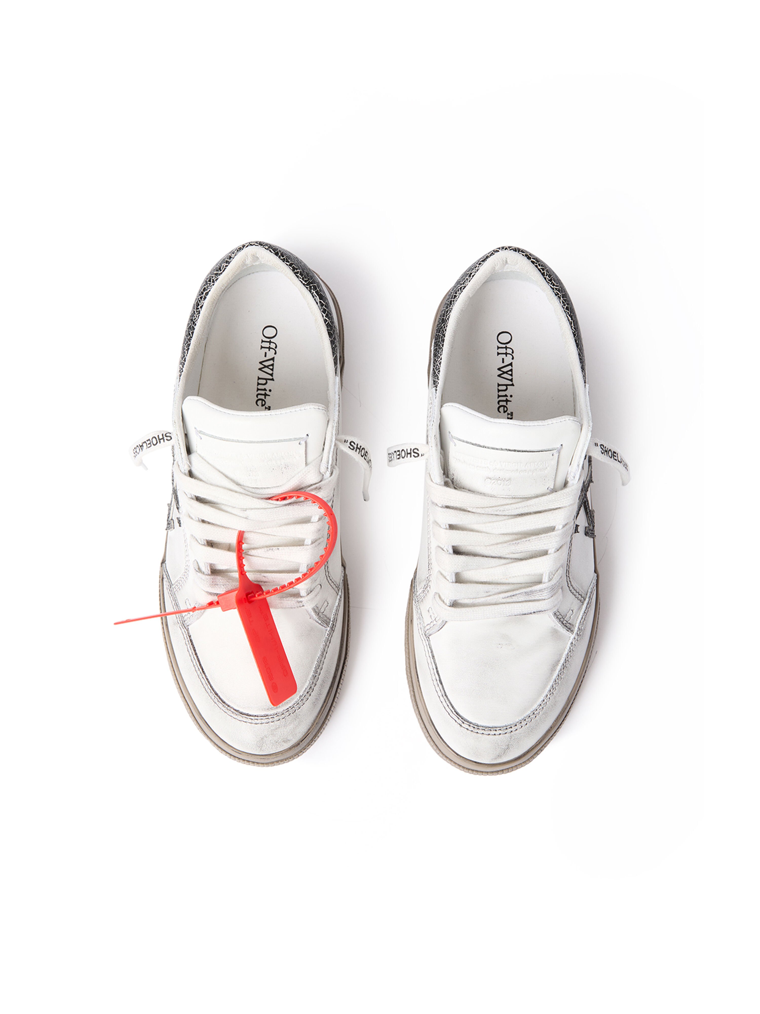 OFF WHITE Vulcanized Low Worn Out Sneakers VINTAGE WHITE/BLACK OF06386001