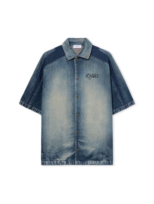 OFF WHITE Cherry Sporty Bowling Shirt HIGHLIGHTED MEDIUM 44MYD05US26D001