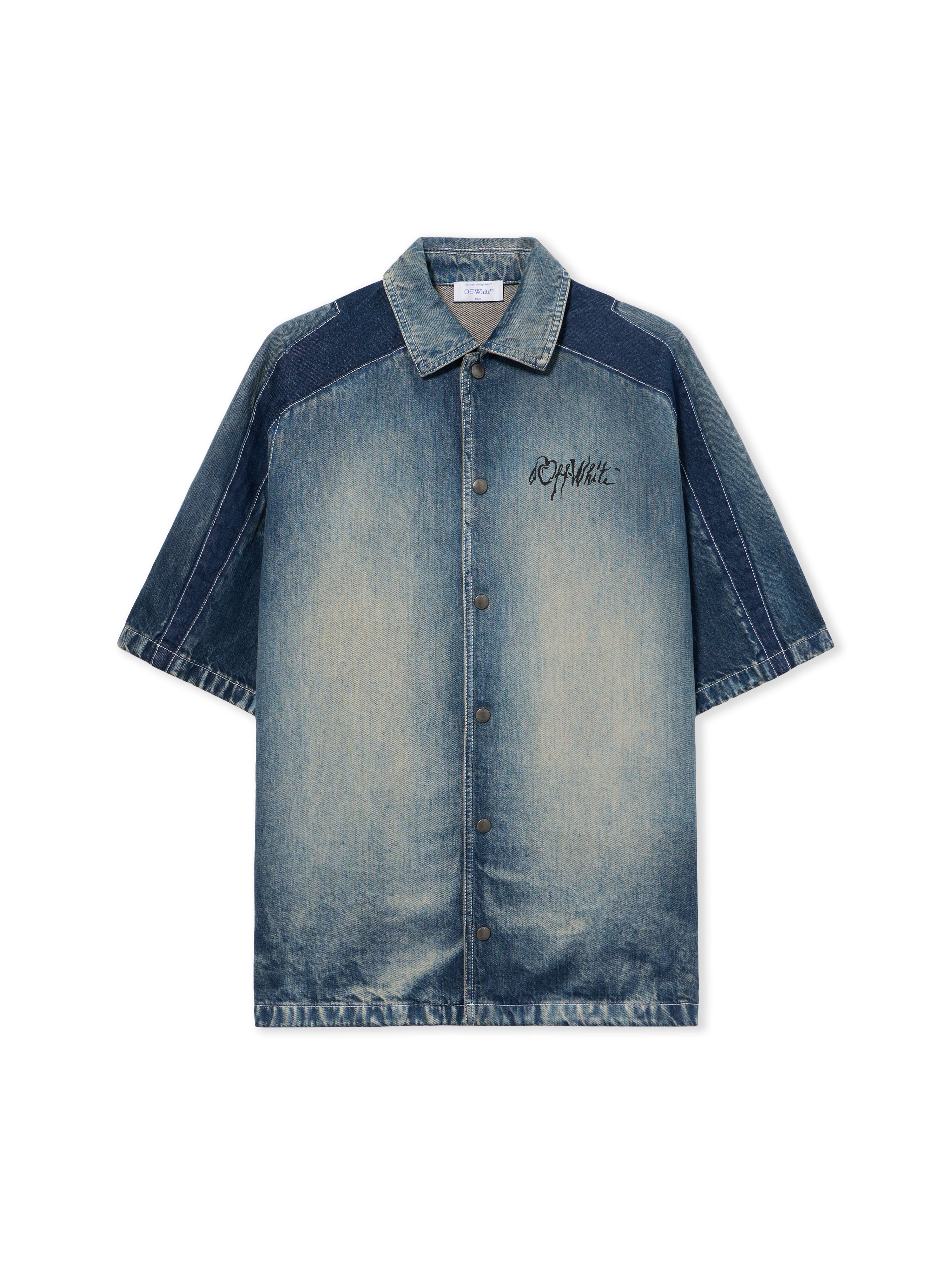 OFF WHITE Cherry Sporty Bowling Shirt HIGHLIGHTED MEDIUM 44MYD05US26D001