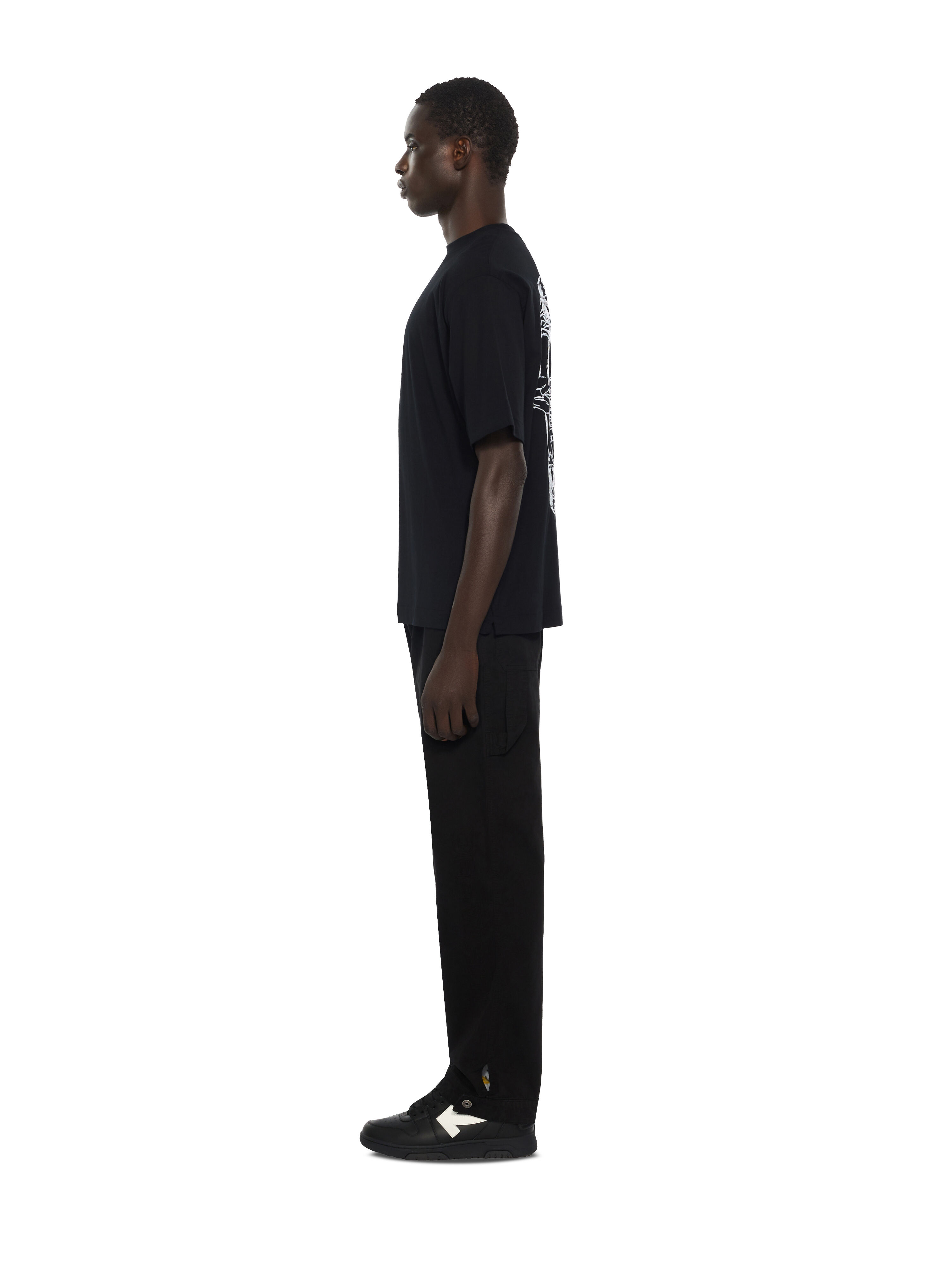Scribble Narciso Skate Short Sleeve T-Shirt OFF WHITE Scribble Narciso Skate Short Sleeve T-Shirt BLACK 44MAA120F26J017