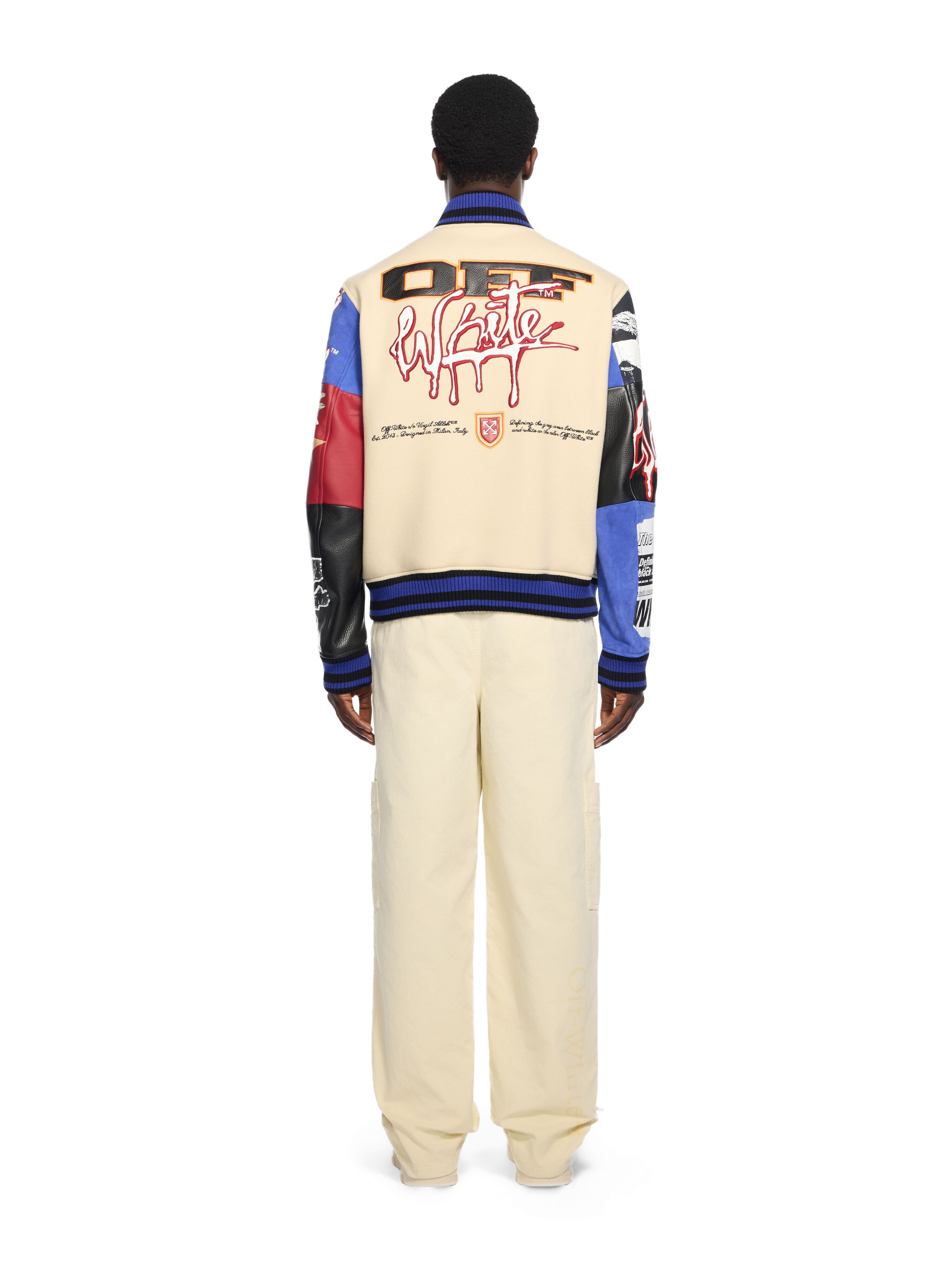 OFF WHITE Bookish Cargo Pants FROZEN DEW/FROZEN DEW OMCF04EF25FAB001