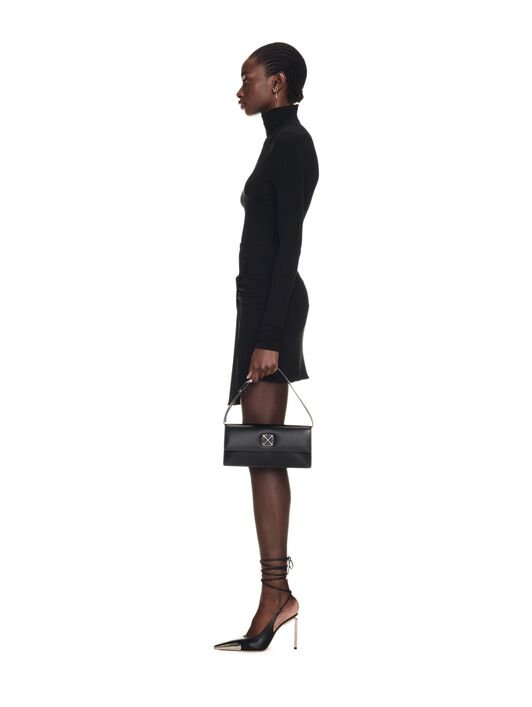 OFF WHITE Jitney 1.0 Shoulder Bag BLACK OWNN172C99LEA001