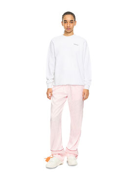 OFF WHITE Arrow Glowing Flower Sweatshirt White-Night Sky 2BA055S26FLE002