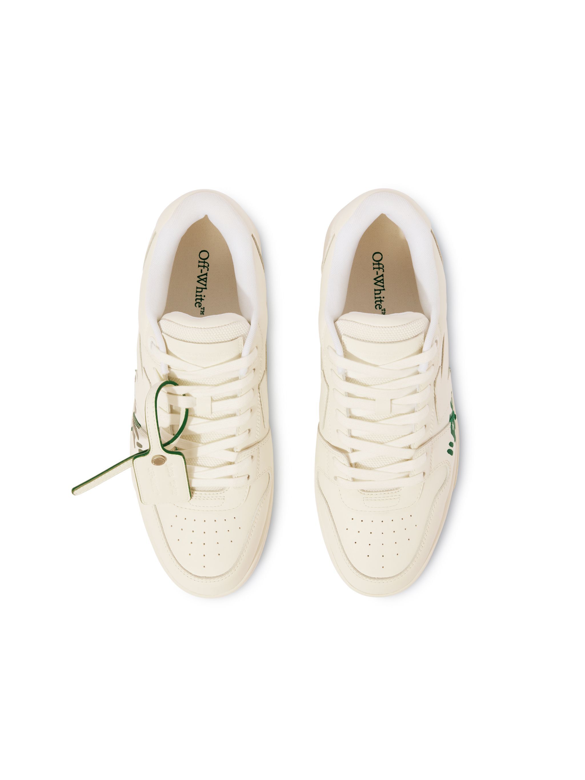 OFF WHITE White/Jet Green Out Of Office "For Walking" WHITE OMIA189S25LEA005
