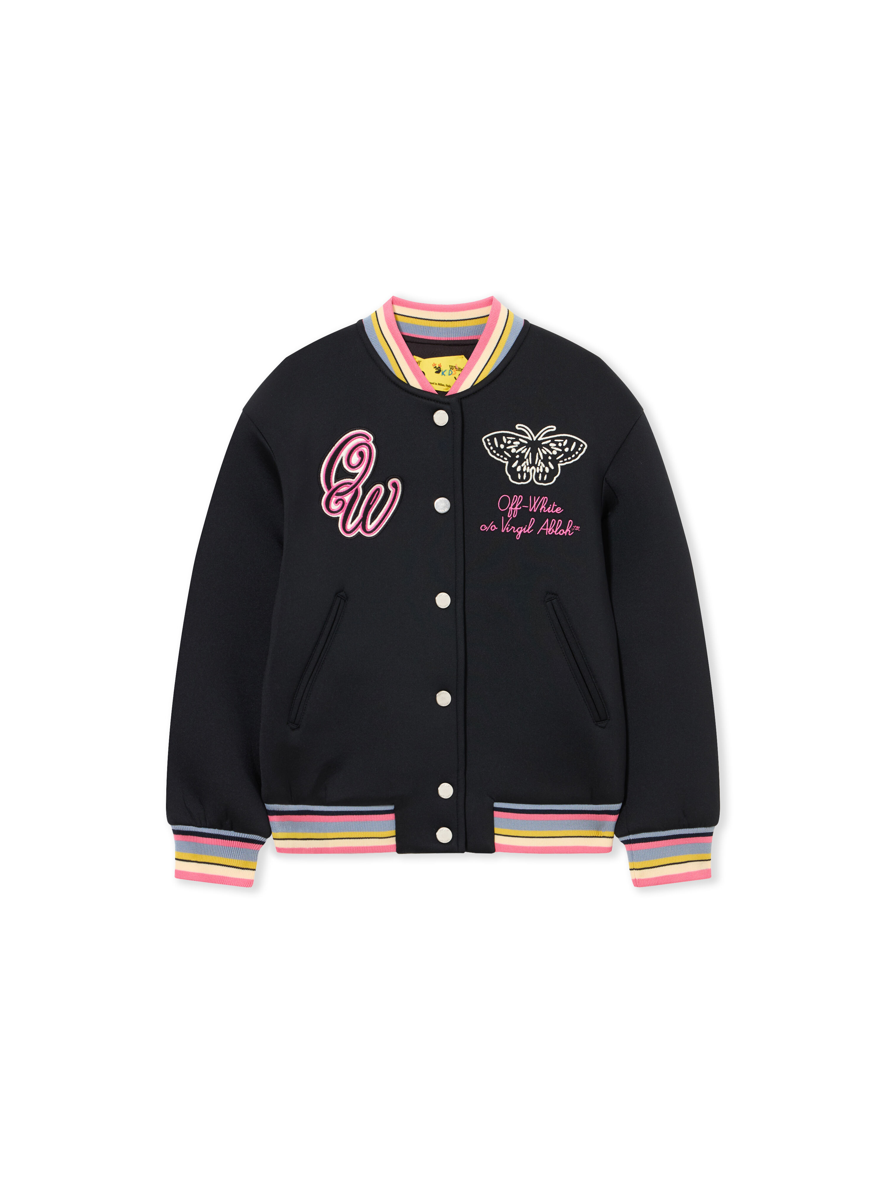 OFF WHITE Butterfly Varsity BLACK 44GEH001S26F001
