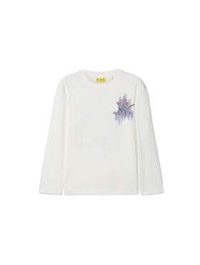 OFF WHITE Putti Long-Sleeved Top WHITE OBAB001S25JER002