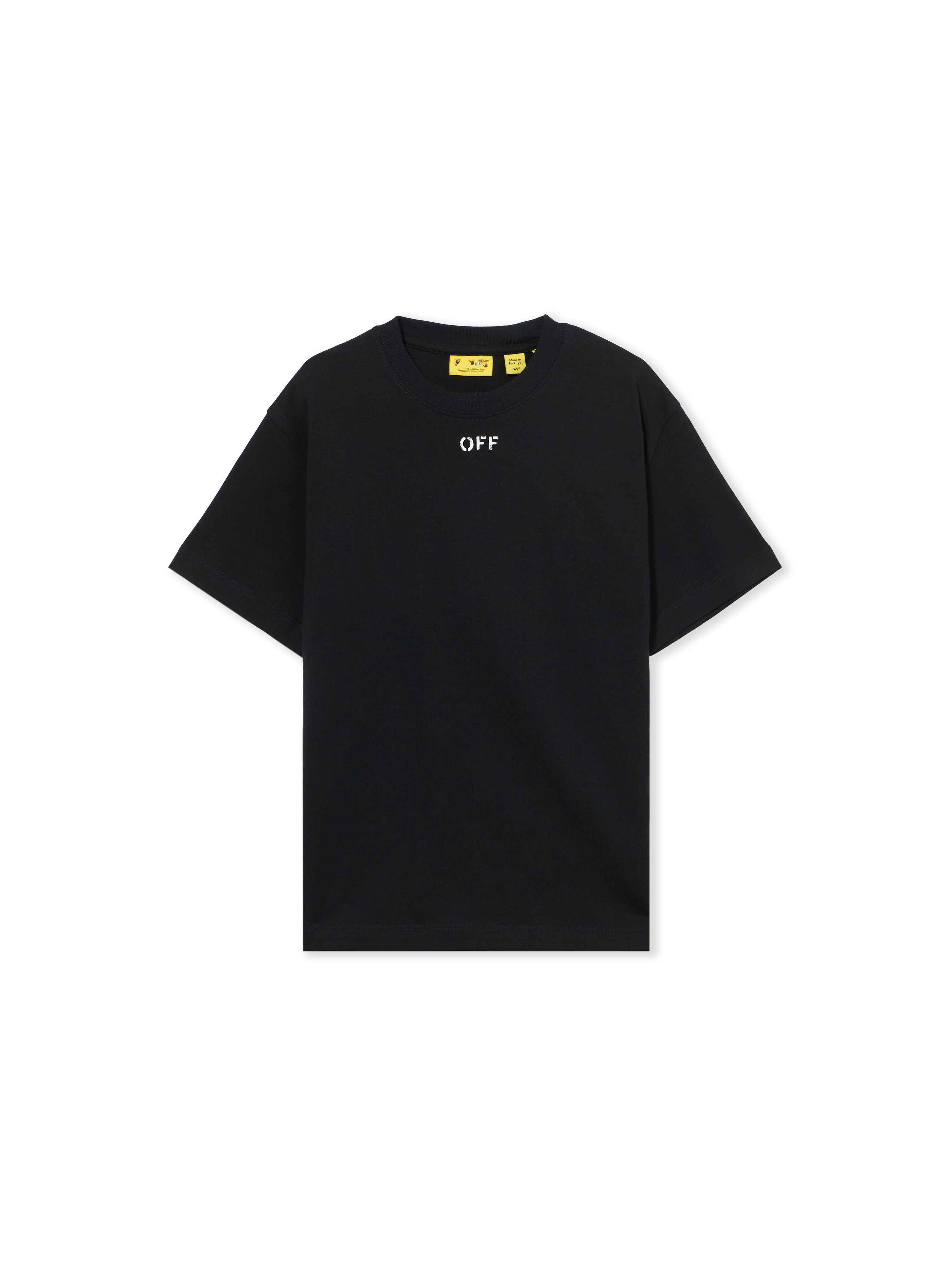 OFF WHITE Arrow Paint Tee S/S BLACK 44BAA002S26J006