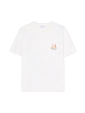OFF WHITE Building Arrow Slim Logo Tee WHITE - BLACK OMAA027F25JER002
