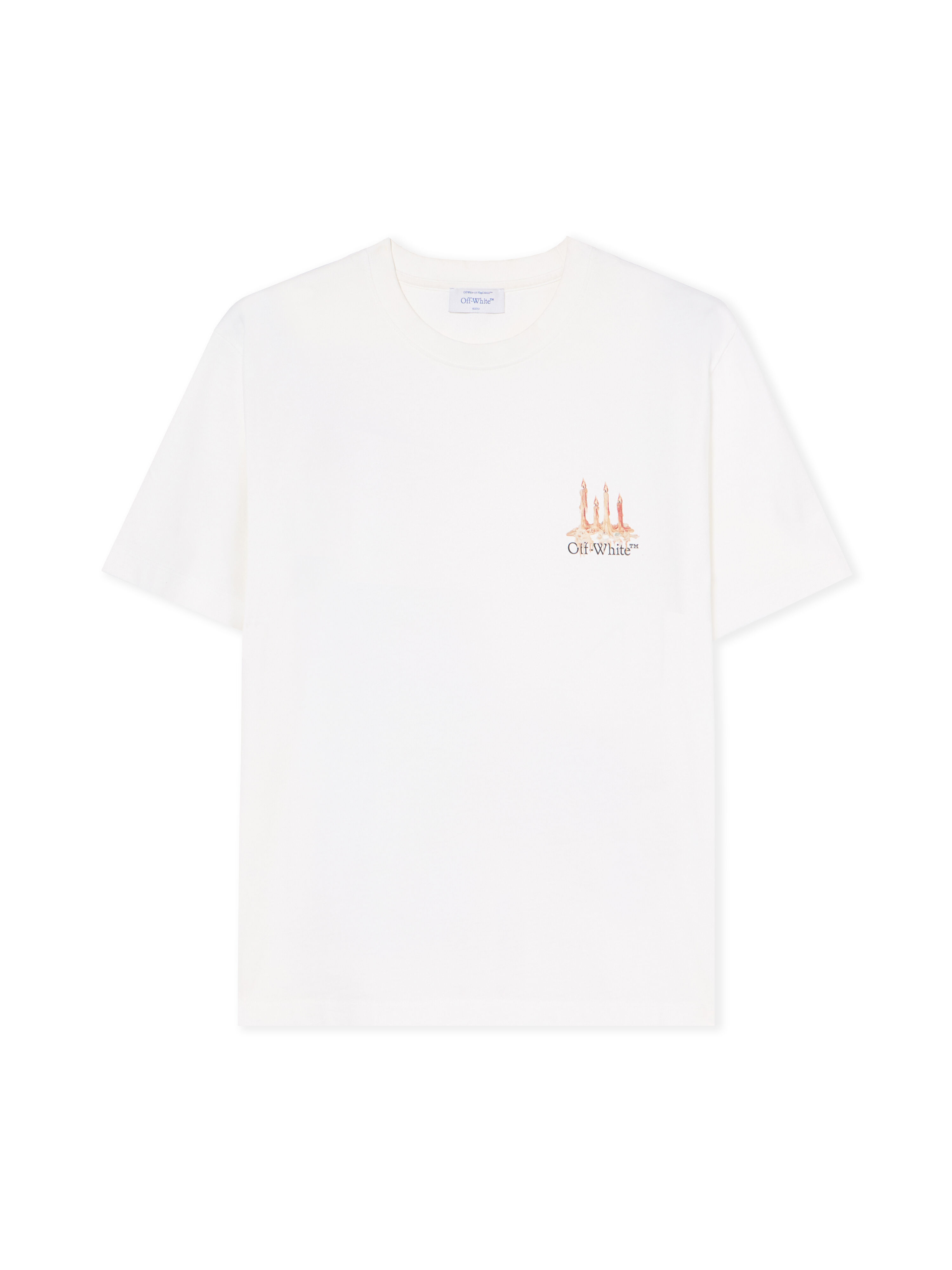 OFF WHITE Building Arrow Slim Logo Tee WHITE - BLACK OMAA027F25JER002