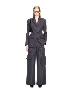 OFF WHITE PINSTRIPE TOYBOX CARGO PANT  OWCF017F24FAB002