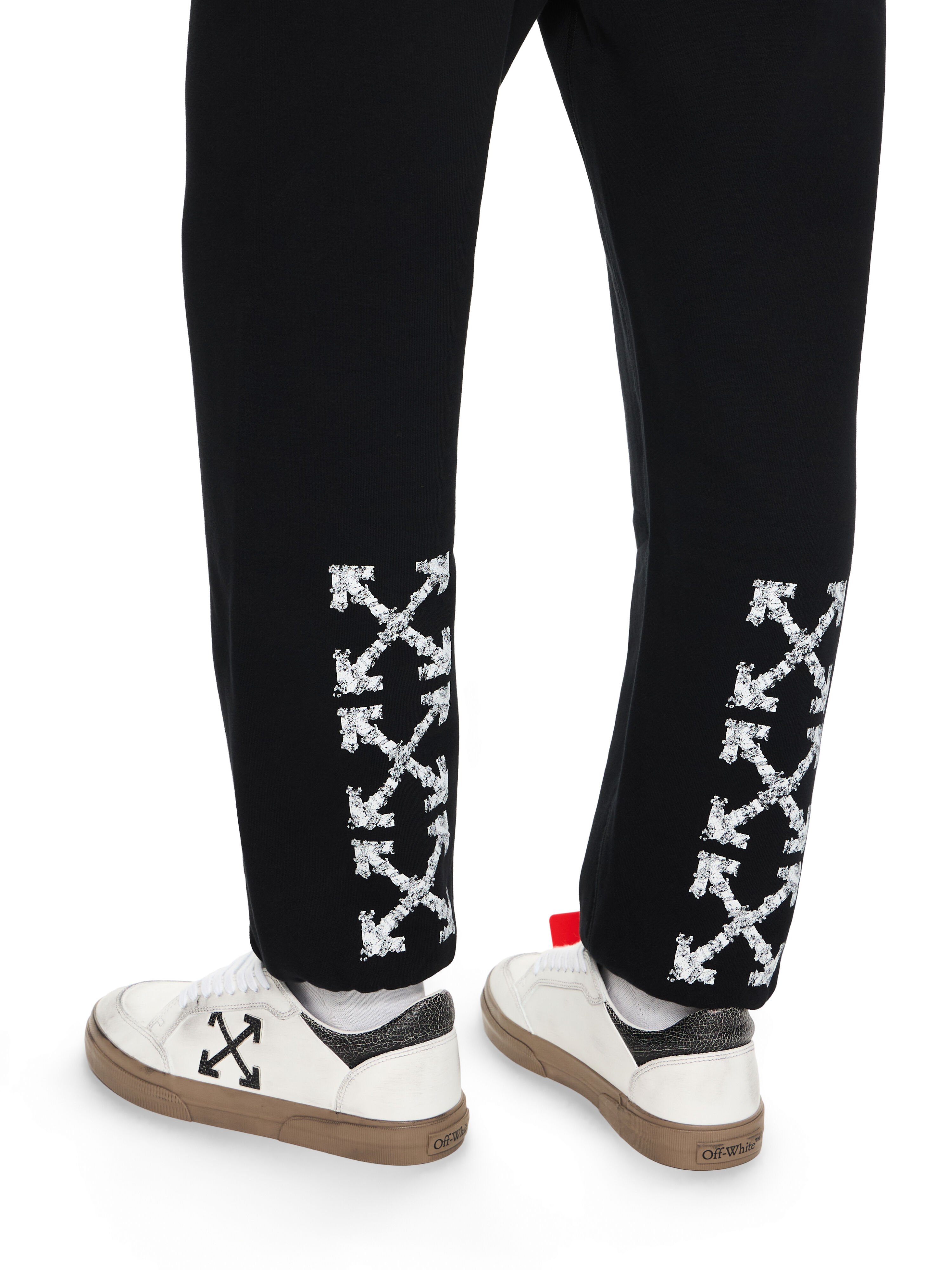 OFF WHITE Heraldic Arrow Cuffed Sweatpant BLACK 44MCH057S26F003