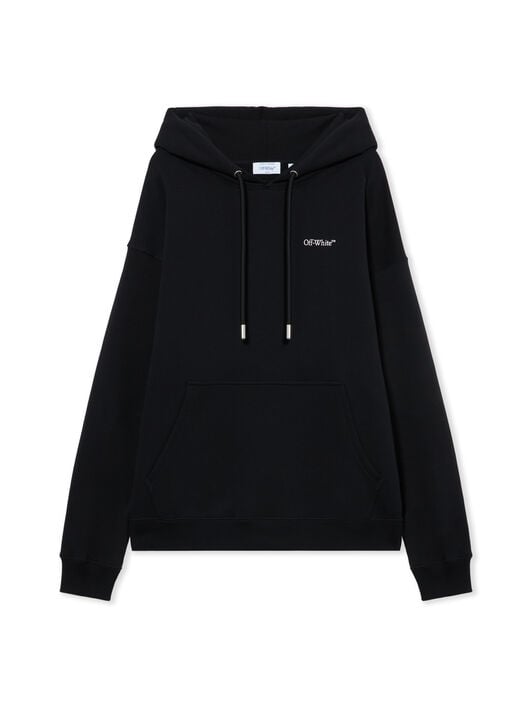 OFF WHITE Cloud Arrow Skate Hoodie BLACK-WHITE 44MBB085G5F00J