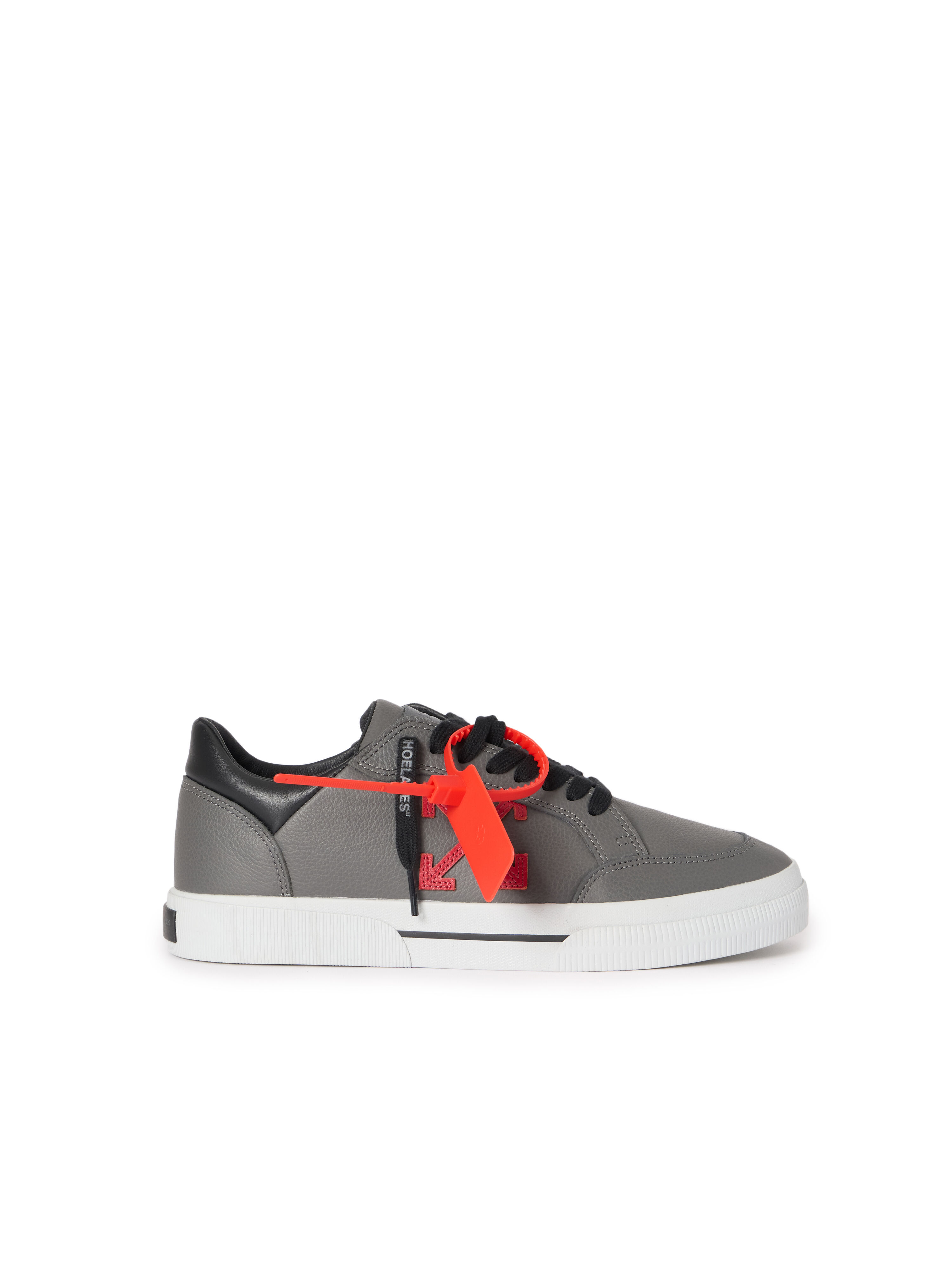 OFF WHITE Vulcanized Low Sneakers MEDIUM GREY - HAUTE RED OMIA293S26LEA001