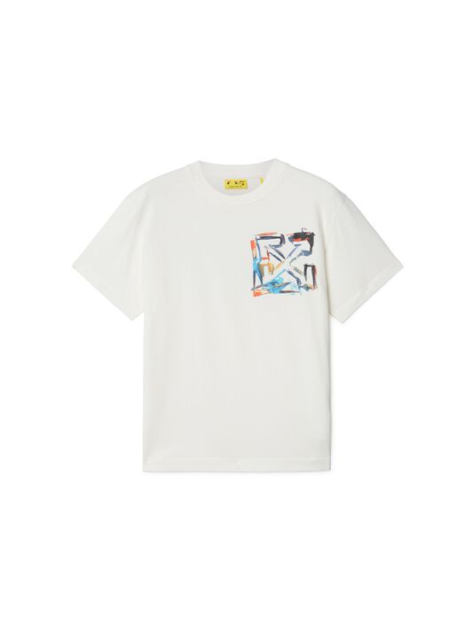 OFF WHITE Watercolor Arrow T-Shirt WHITE OBAA002S25JER00C