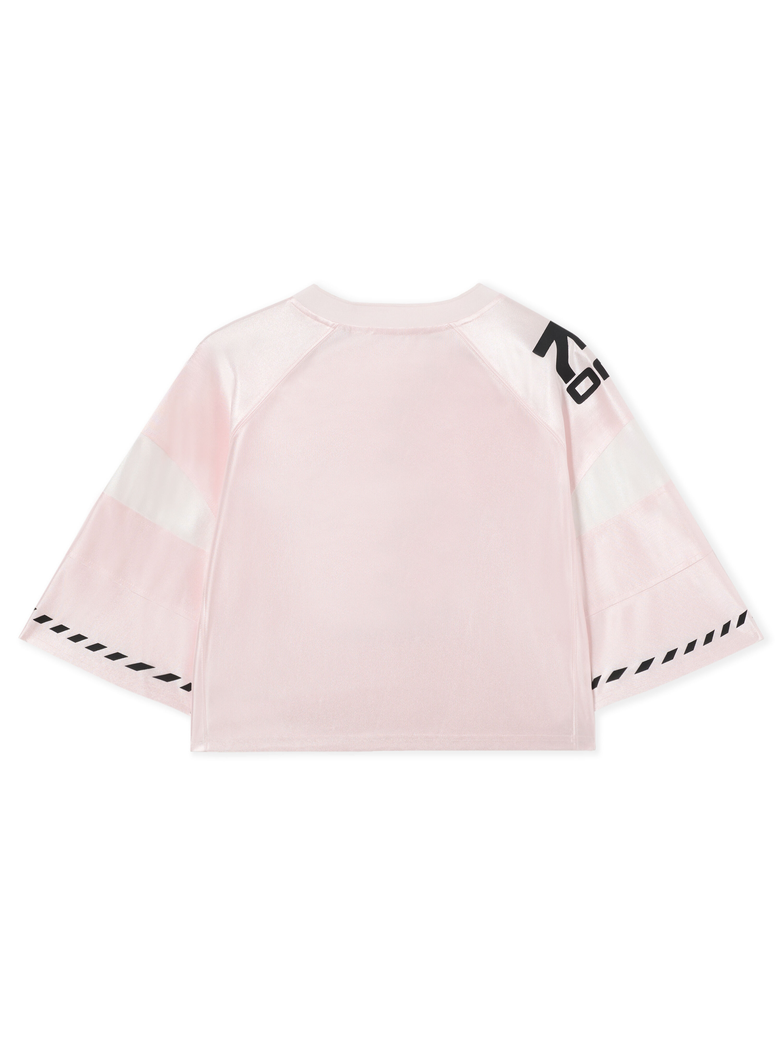 LAB L/AB Cropped Graphic Jersey Top Cradle Pink LABF2639A00045T