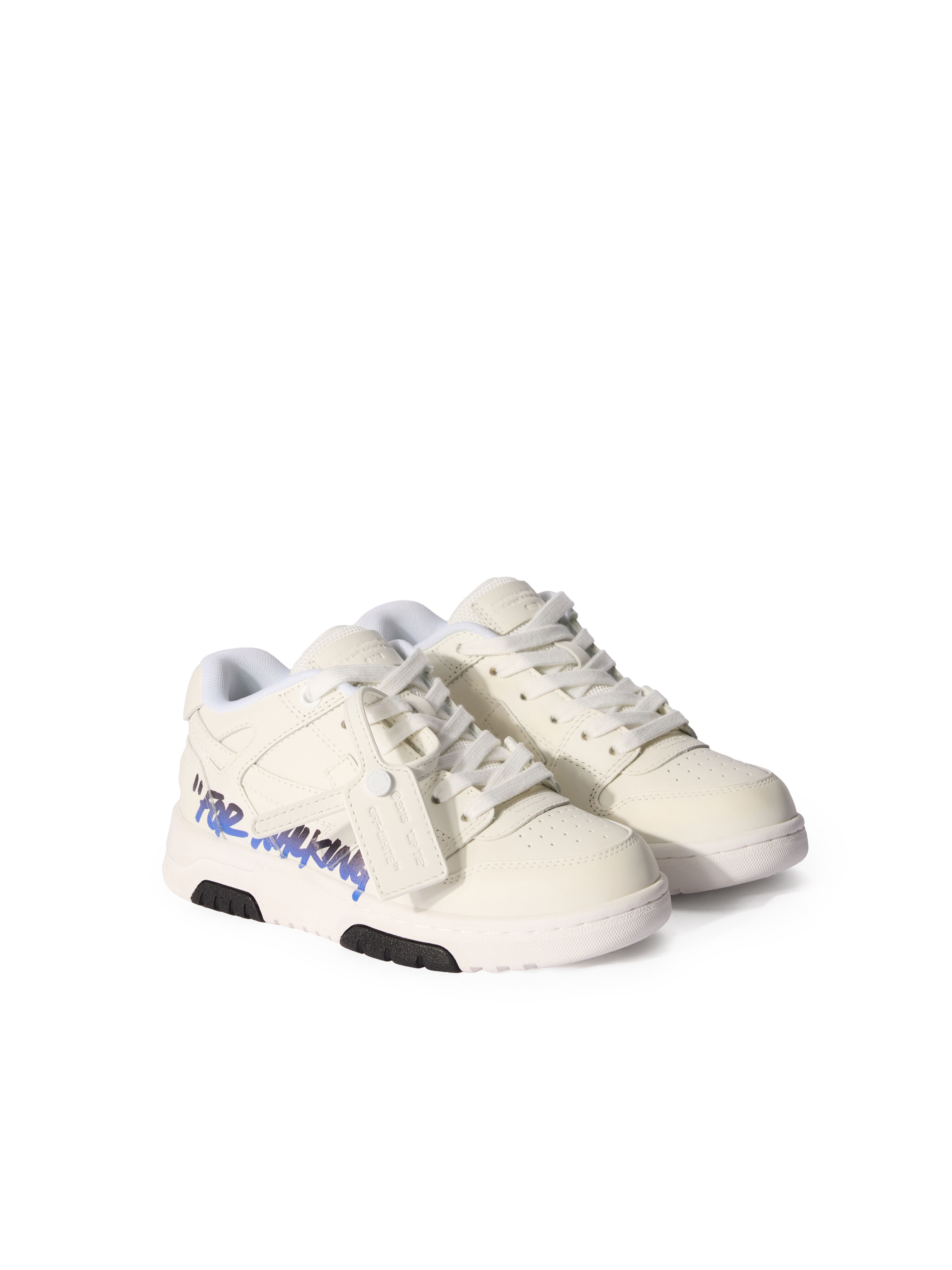 OFF WHITE Out Of Office For Walking Sneakers WHITE - DARK BLUE OBIA011F25LEA002