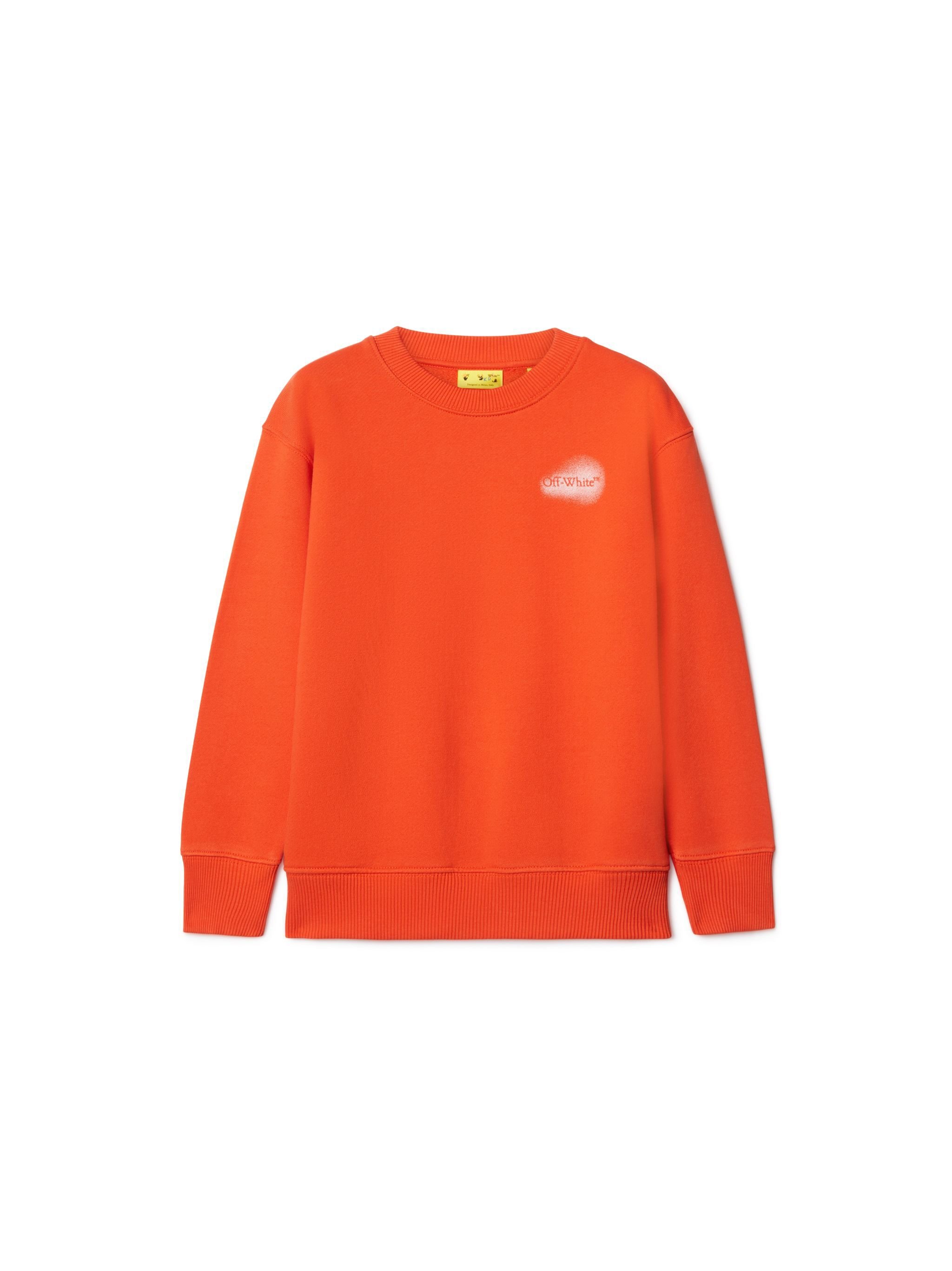 OFF WHITE Spray Arrow Sweatshirt ORANGE OBBA001S25FLE004