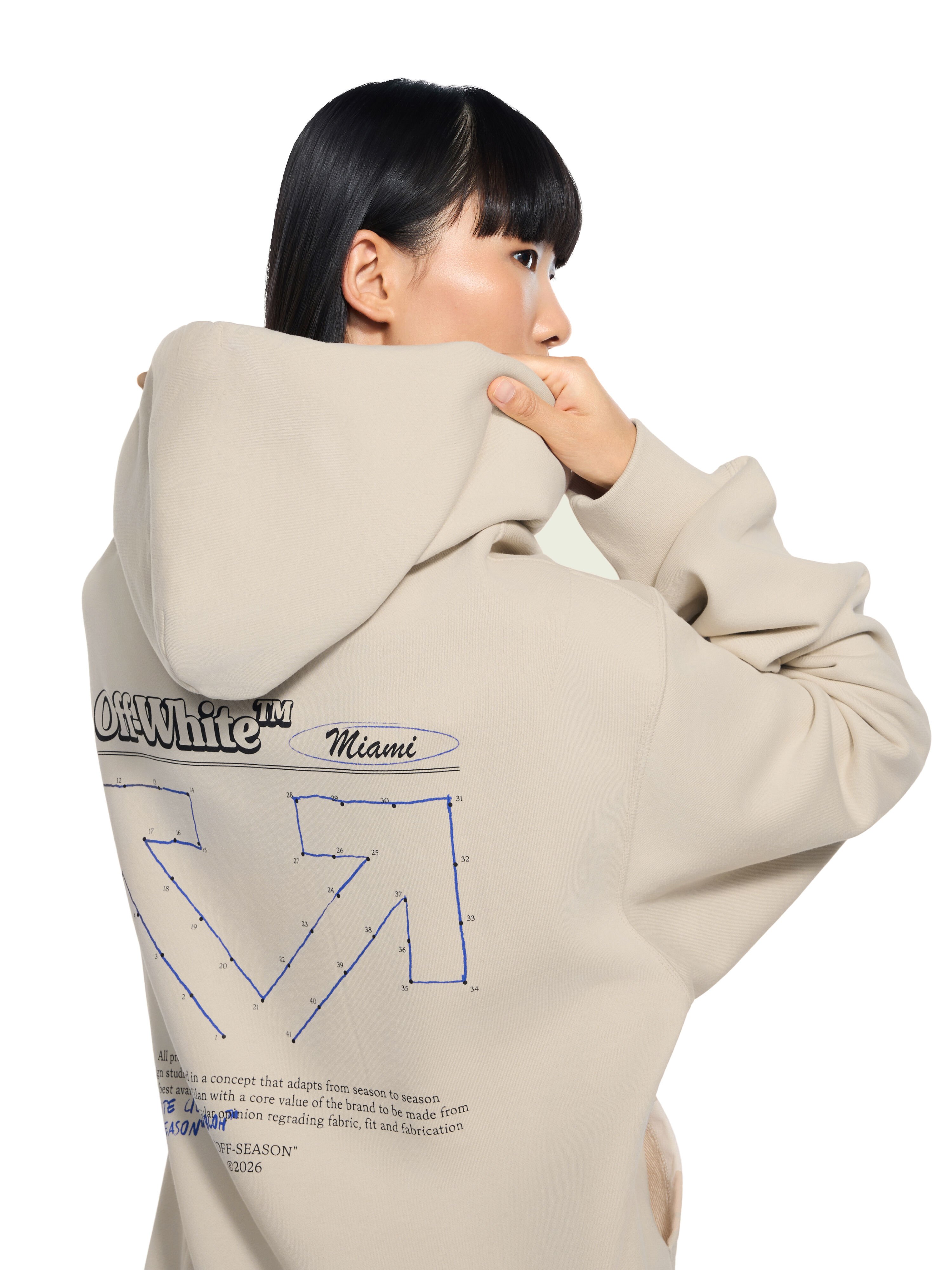 Connect Dots Regular Hoodie OFF WHITE Connect Dots Regular Hoodie Beige-No Color 29E00727T