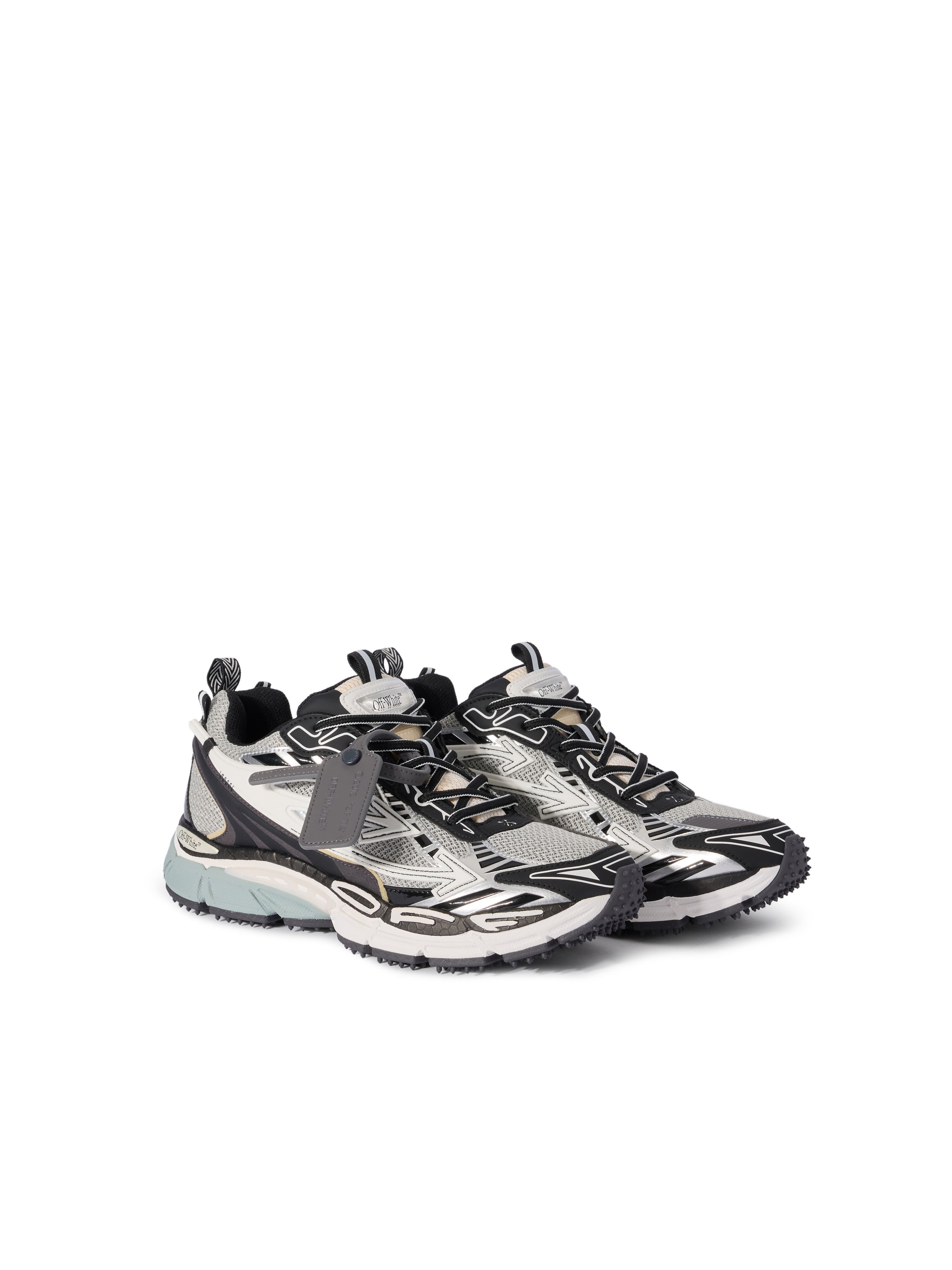 OFF WHITE Be Right Back Sneakers LIGHT GREY - BLACK OMIA295C99FAB001