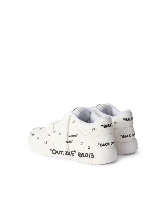 Out Of Office Leather Sneakers OFF WHITE Out Of Office Leather Sneakers WHITE - BLACK OWIA259F25LEA007