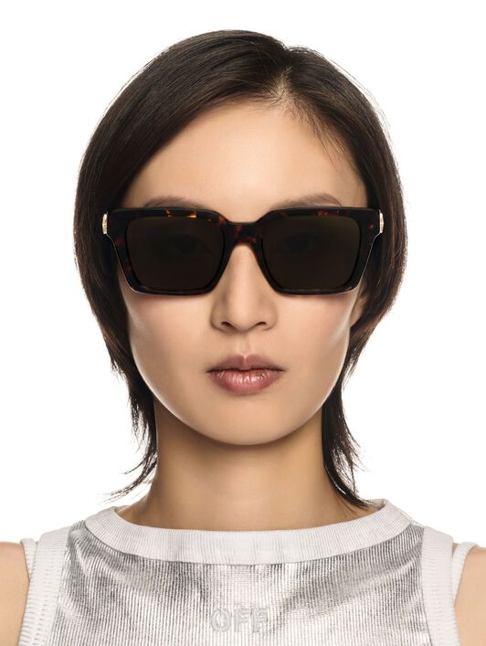 OFF WHITE Branson Sunglasses BROWN OERI111C99PLA001