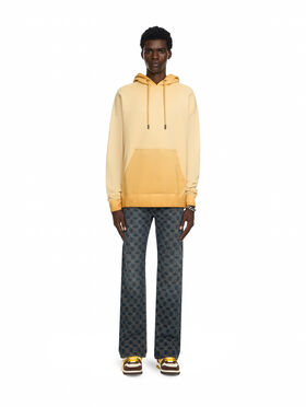 OFF WHITE Swimming Face Skate Hoodie CLOUD NUGGET GOLD 44MBB085F26F009
