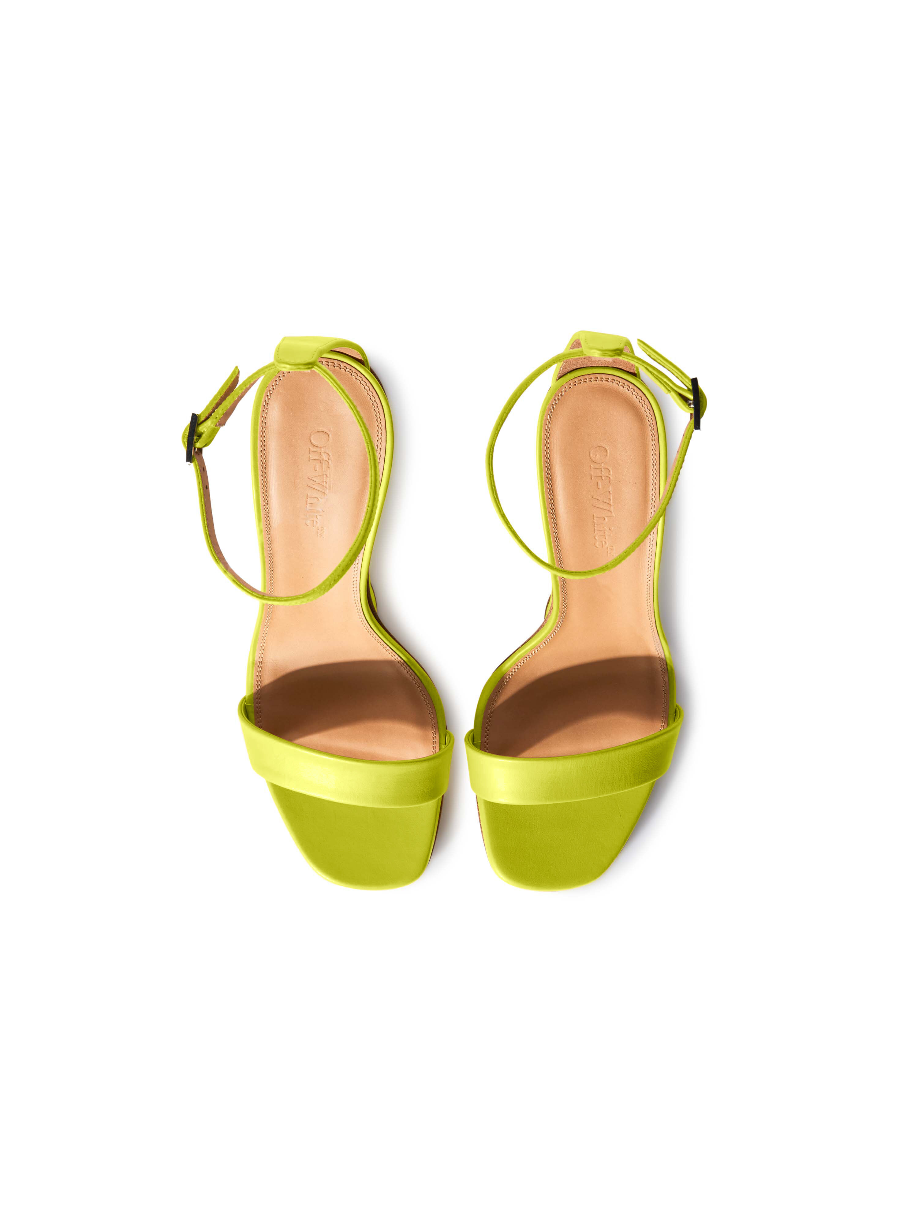 OFF WHITE Sculptural Wedge Sandals LIGHT GREEN  GREEN A OWIH058S24LEA001