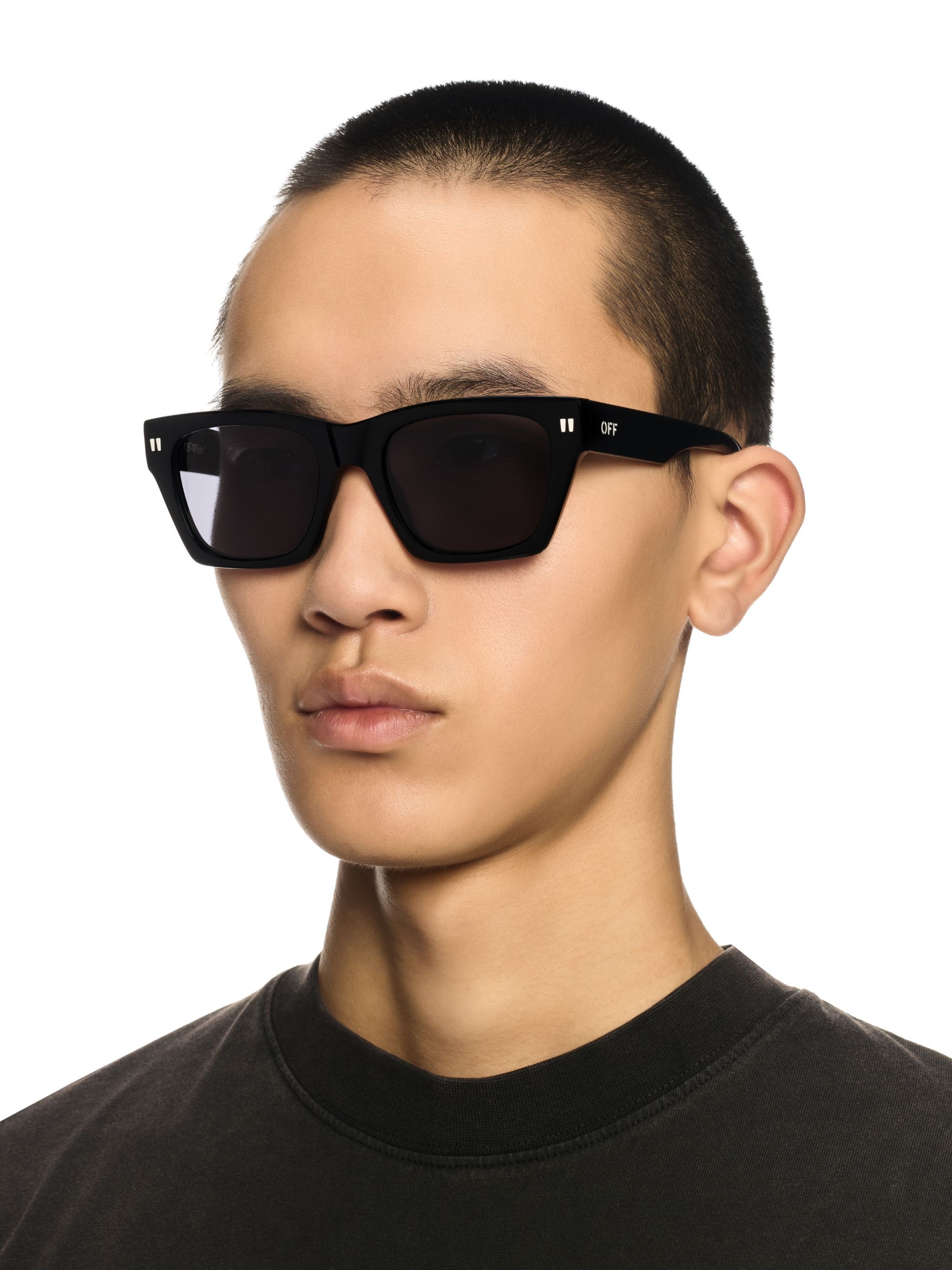 OFF WHITE Valdez Sunglasses BLACK OERI13XS25PLA001