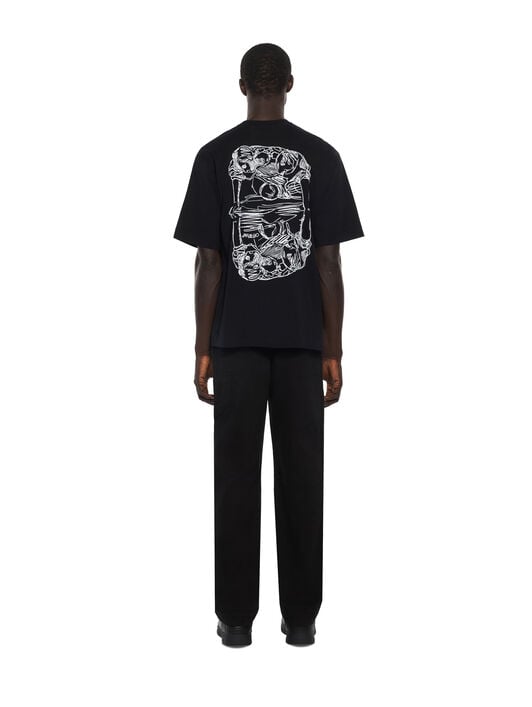 Scribble Narciso Skate Short Sleeve T-Shirt OFF WHITE Scribble Narciso Skate Short Sleeve T-Shirt BLACK 44MAA120F26J017