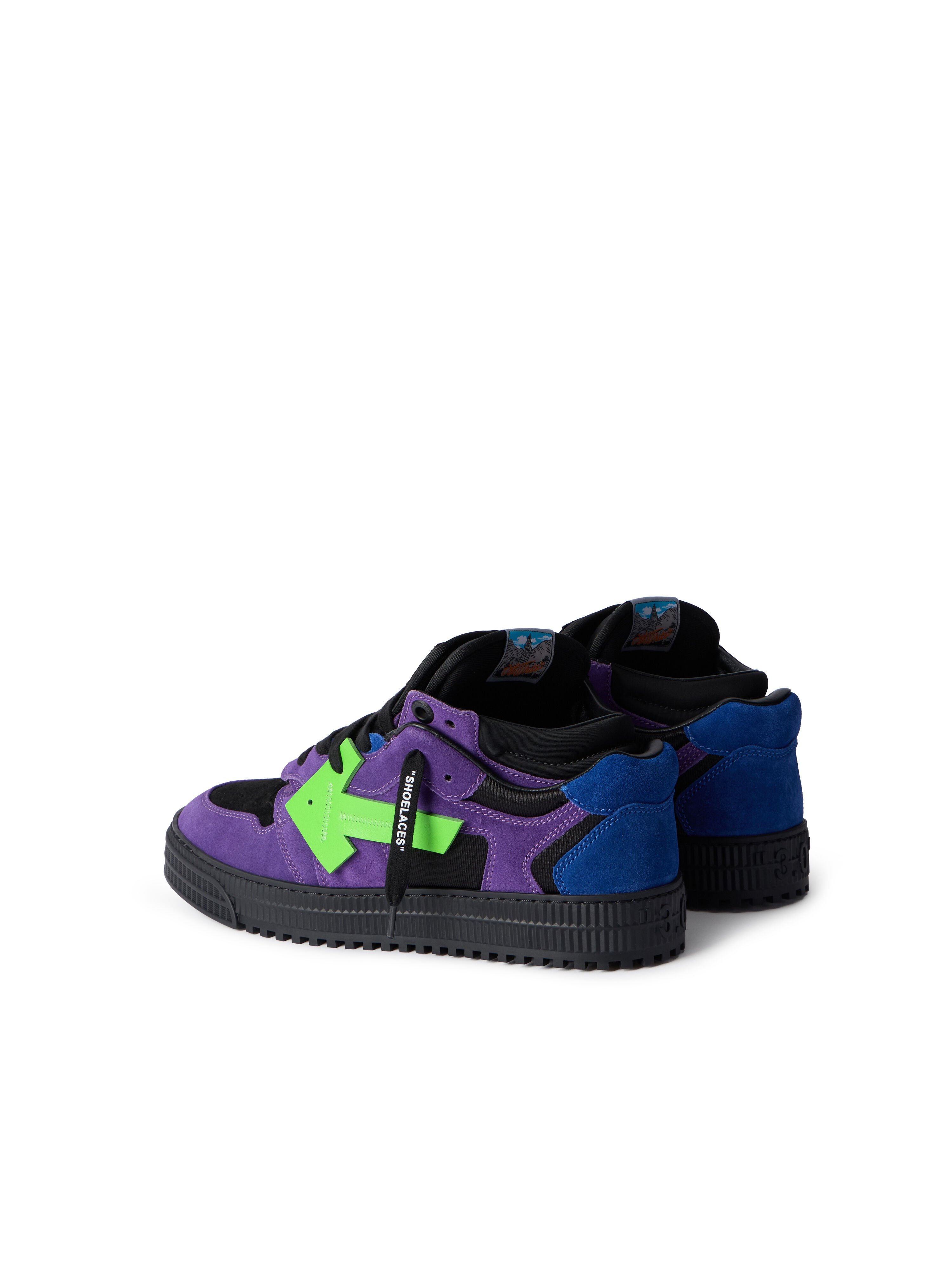 OFF WHITE 3.0 Floating Arrow Sneakers DARK BLUE - LIME OMIA244C99LEA001