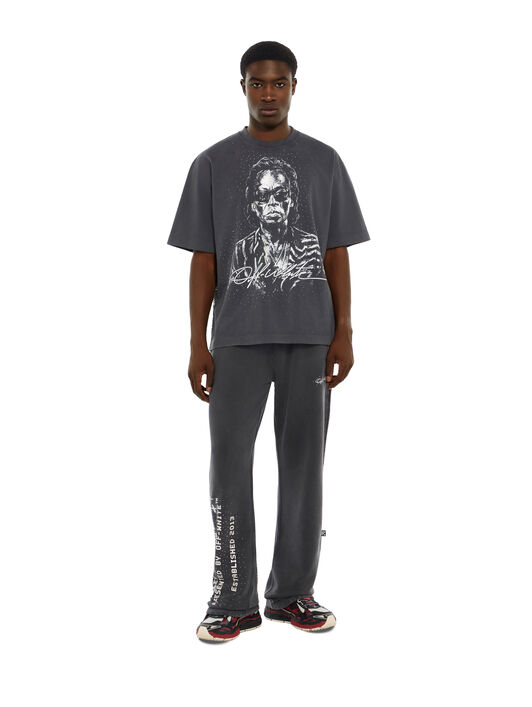Miles Davis Stadium Sweatpants OFF WHITE Miles Davis Stadium Sweatpants BLACK 44MCH05AG26F002