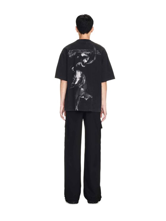 OFF WHITE BW S.MATTHEW SKATE S/S TEE BLACK OMAA120C99JER006