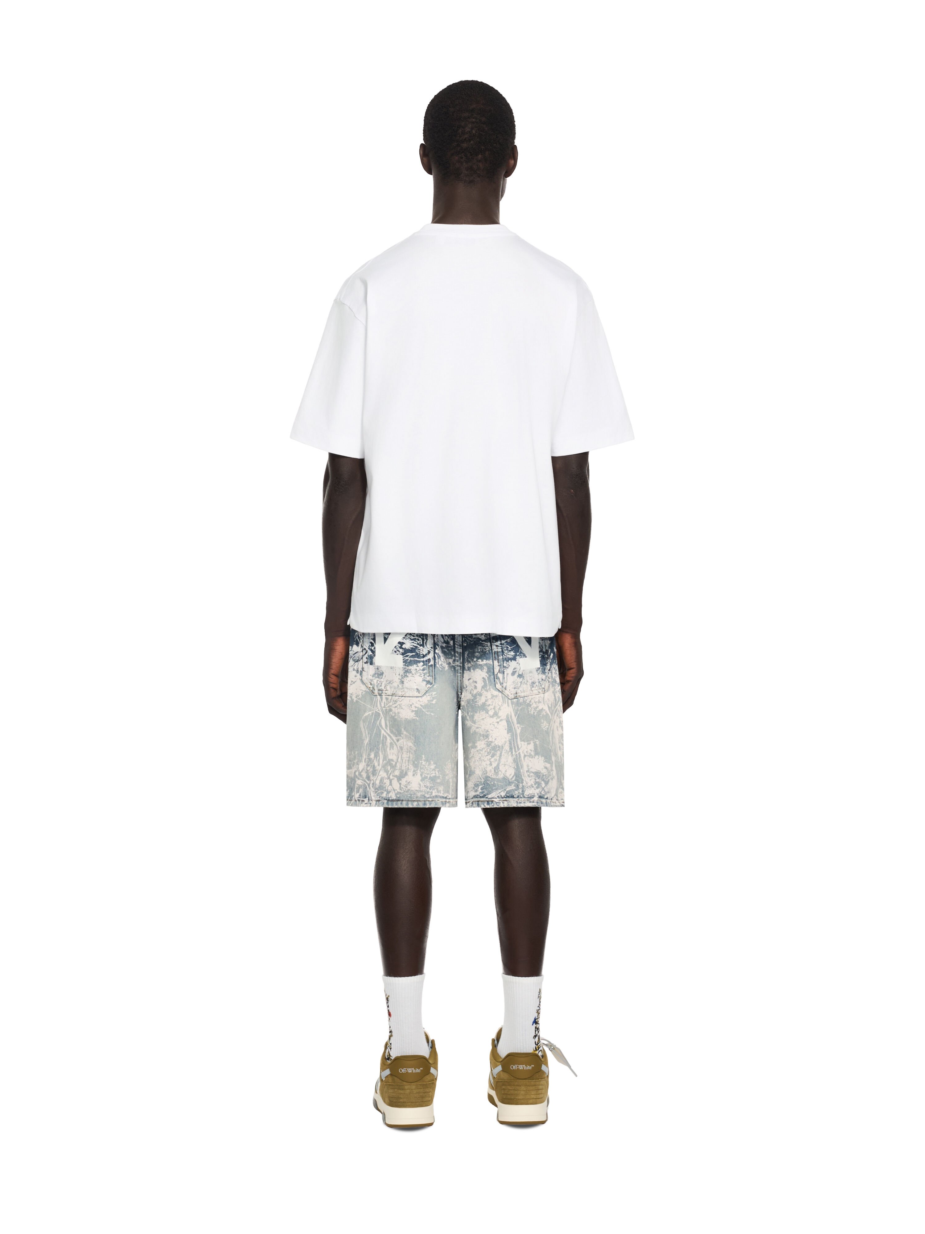 OFF WHITE Stroke 2 Arrow Skate T-Shirt WHITE 44MAA120F26J00J