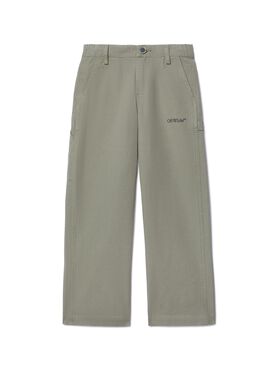 OFF WHITE Diagonal Bookish Worker Pants BLUE OBBA001S25FLE007