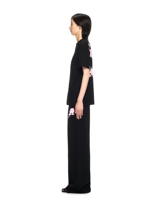 OFF WHITE Black Rose Arrow T-Shirt BLACK OWAA089S25JER001