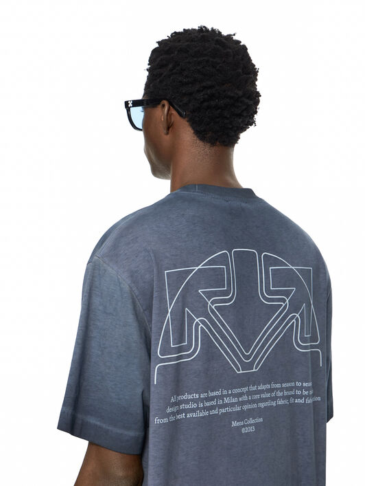 Offline Half Arrow Skate T-Shirt OFF WHITE Offline Half Arrow Skate T-Shirt CLOUD BLU GRAPHITE 44MAA120F26J01F
