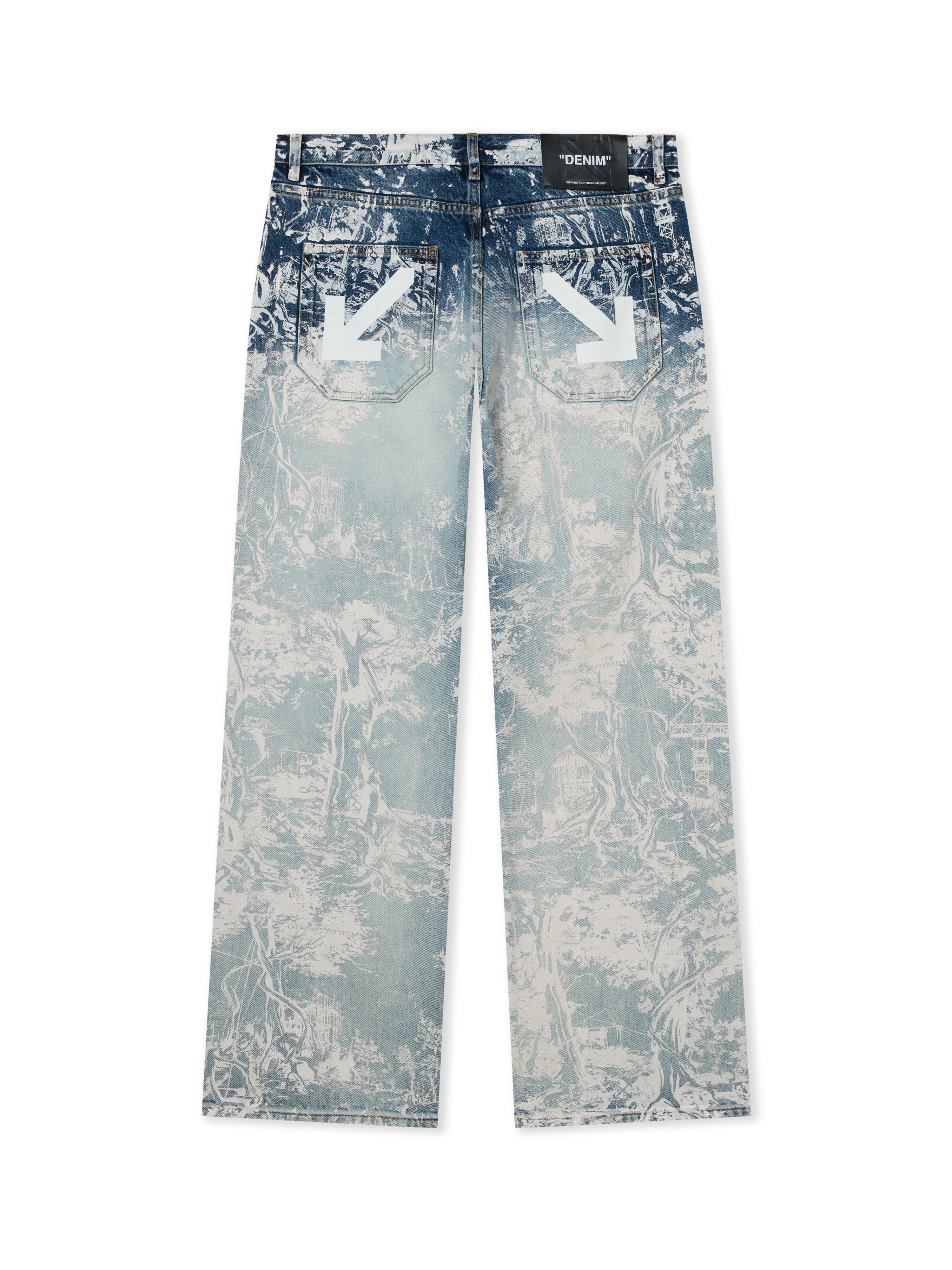 OFF WHITE City Nature Jeans Slim Relaxed OMBRE BLEACH BLUE 44MYA18JF26D00D