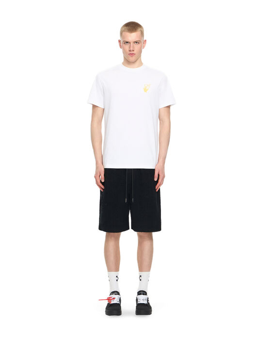 OFF WHITE Slim Fit Graphic S/S T-Shirt WHITE 44OWOS26T061