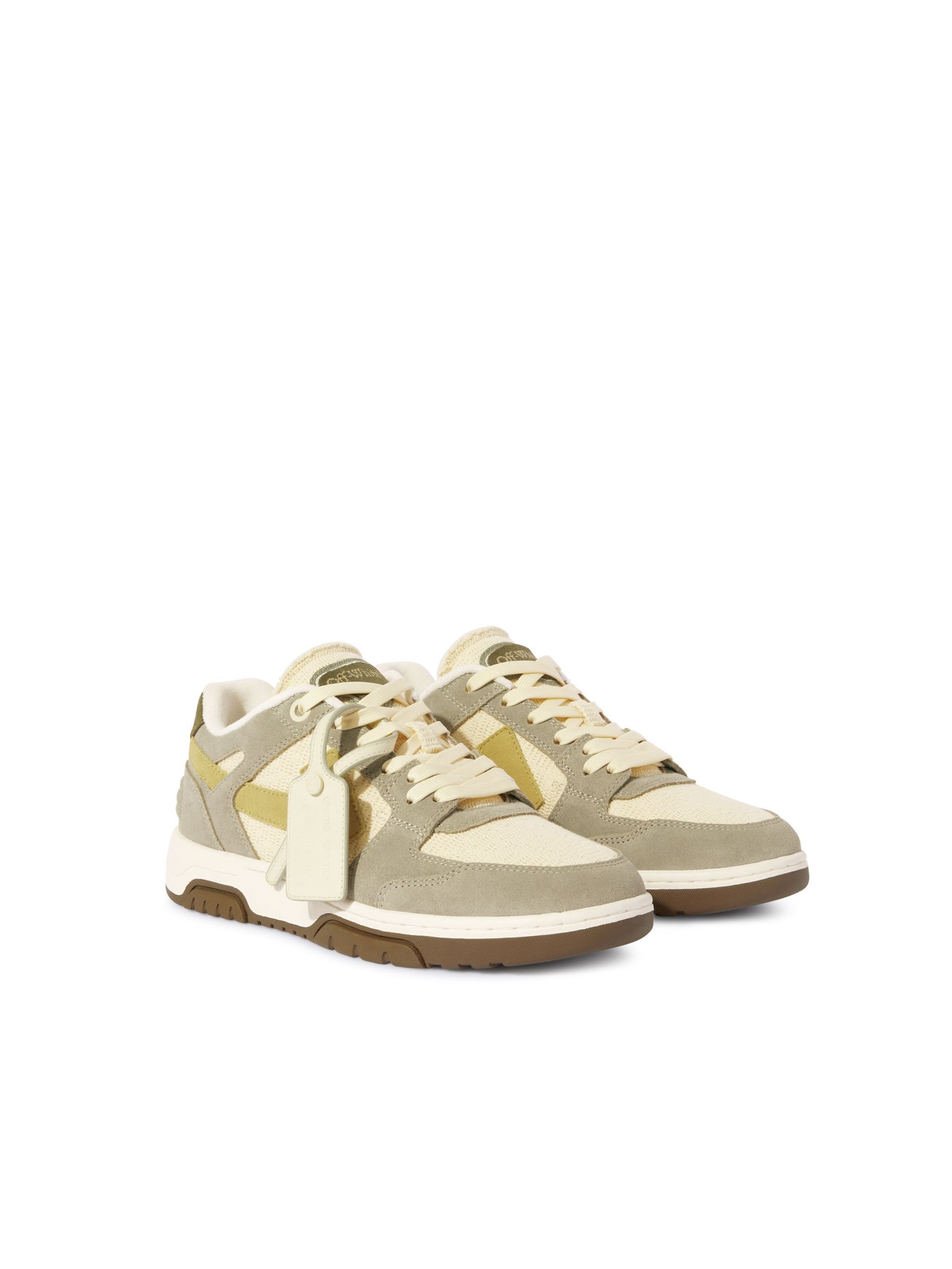 OFF WHITE Slim Out Of Office Sneaker Grigio/Crema GREY OMIA243S25LEA002