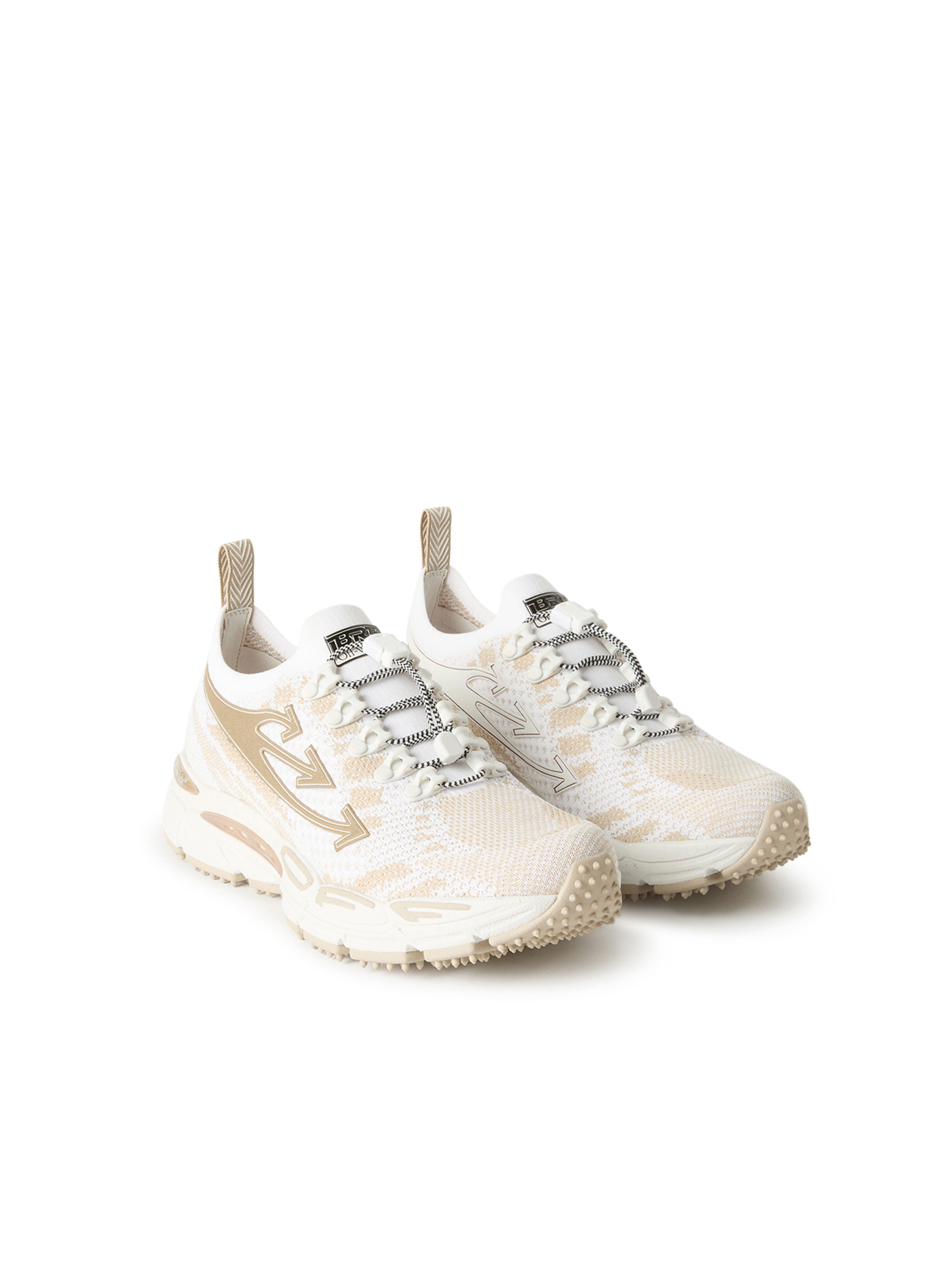 Be Right Back Knit Sneakers OFF WHITE Be Right Back Knit Sneakers WHITE/BRONZE OF05756210