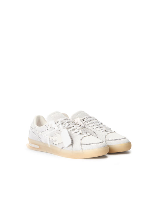 OFF WHITE End Of Play Denim Sneakers WHITE/BLACK OMIA2ALZ26DEN001