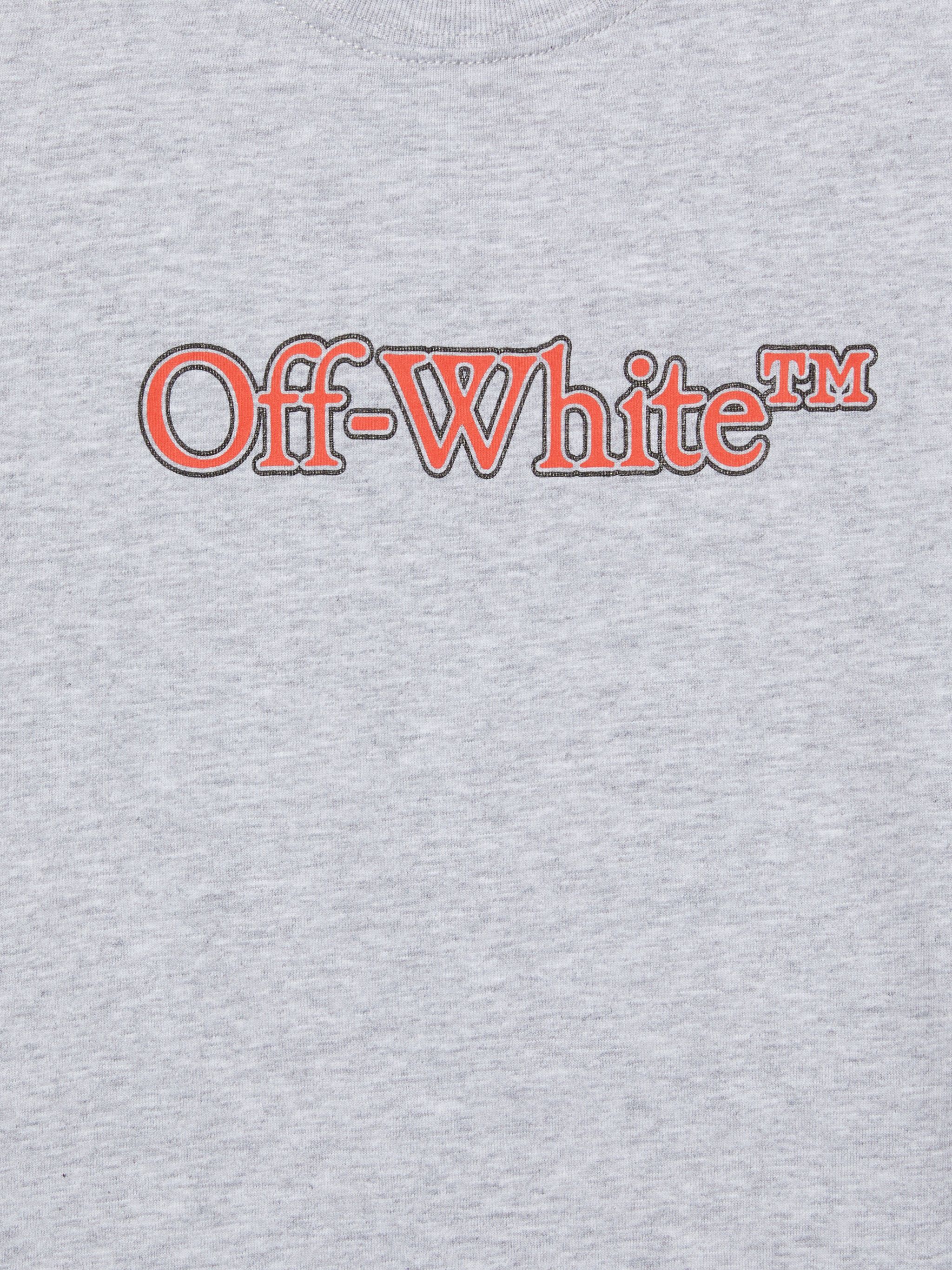 OFF WHITE Big Bookish T-Shirt GREY OBAA002S25JER001
