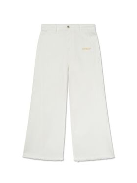 OFF WHITE Diagonal Bookish Denim Pants WHITE OGYB002S25DEN001