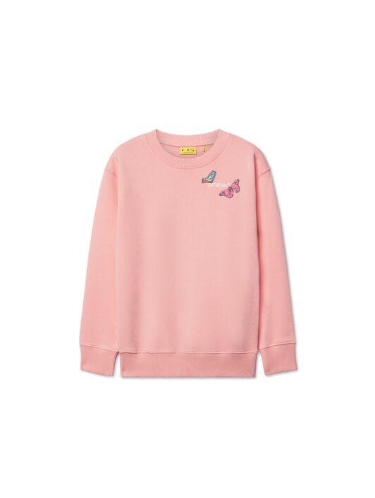 OFF WHITE Schmetterling Pfeil Sweatshirt ROSA OGBA001S25FLE005
