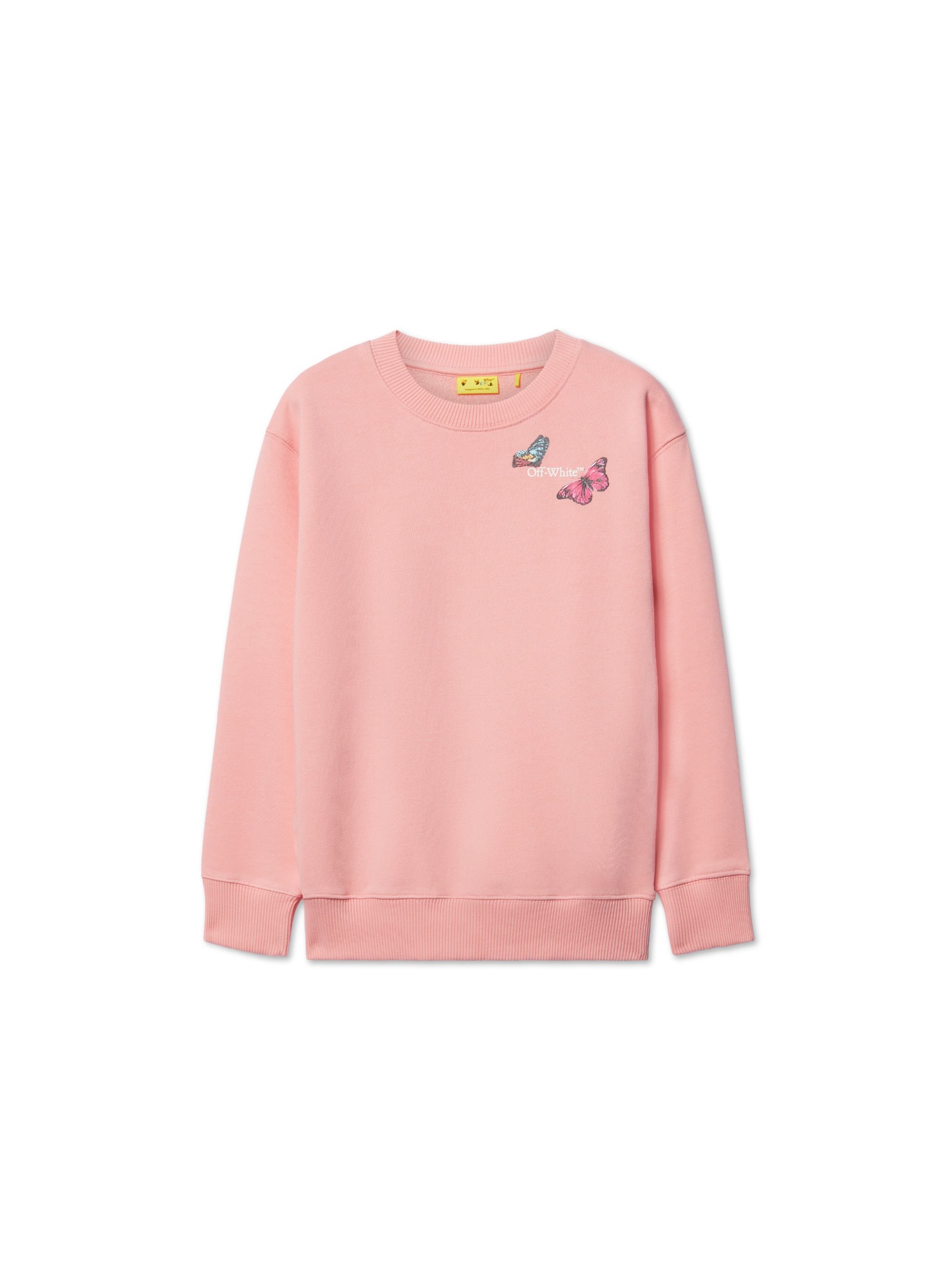 OFF WHITE Schmetterling Pfeil Sweatshirt ROSA OGBA001S25FLE005