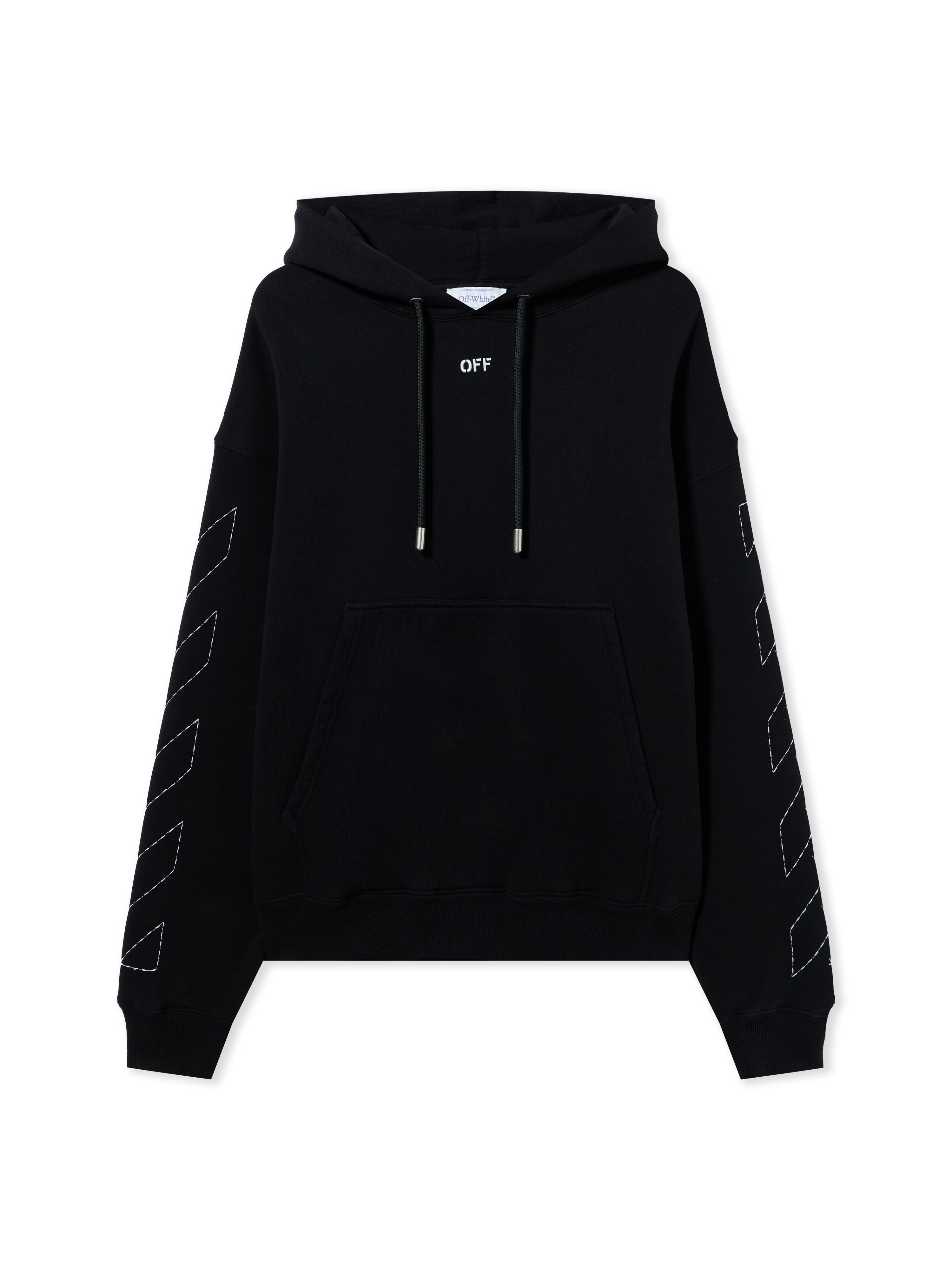 OFF WHITE STITCH ARR SKATE HOODIE  OMBB085C99FLE014