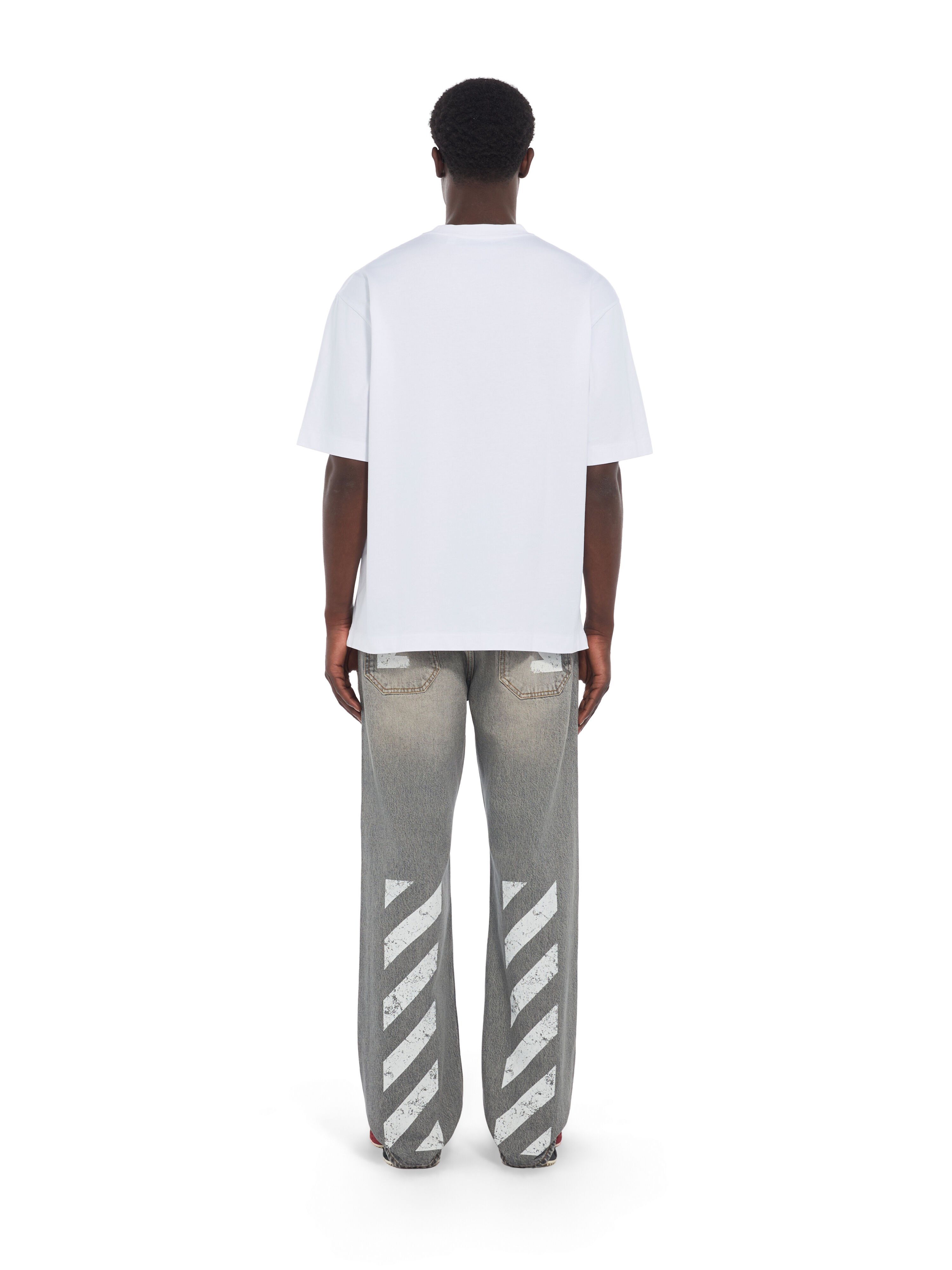 Miles Davis Trumpet Skate T-Shirt OFF WHITE Miles Davis Trumpet Skate T-Shirt WHITE 44MAA120W26J001