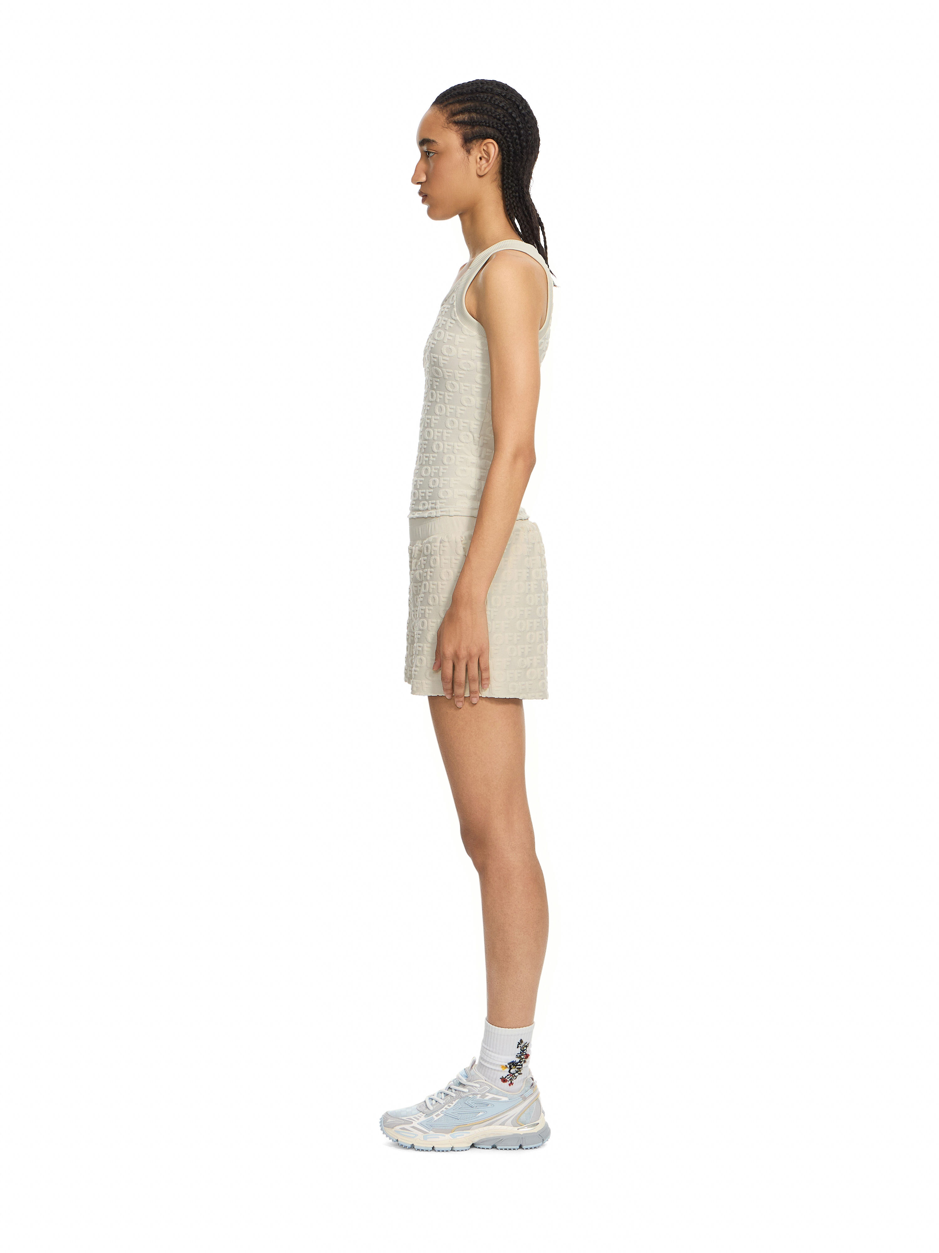 Terry Off Shorts OFF WHITE Terry Off Shorts Beige-No Color 2SJ00711L